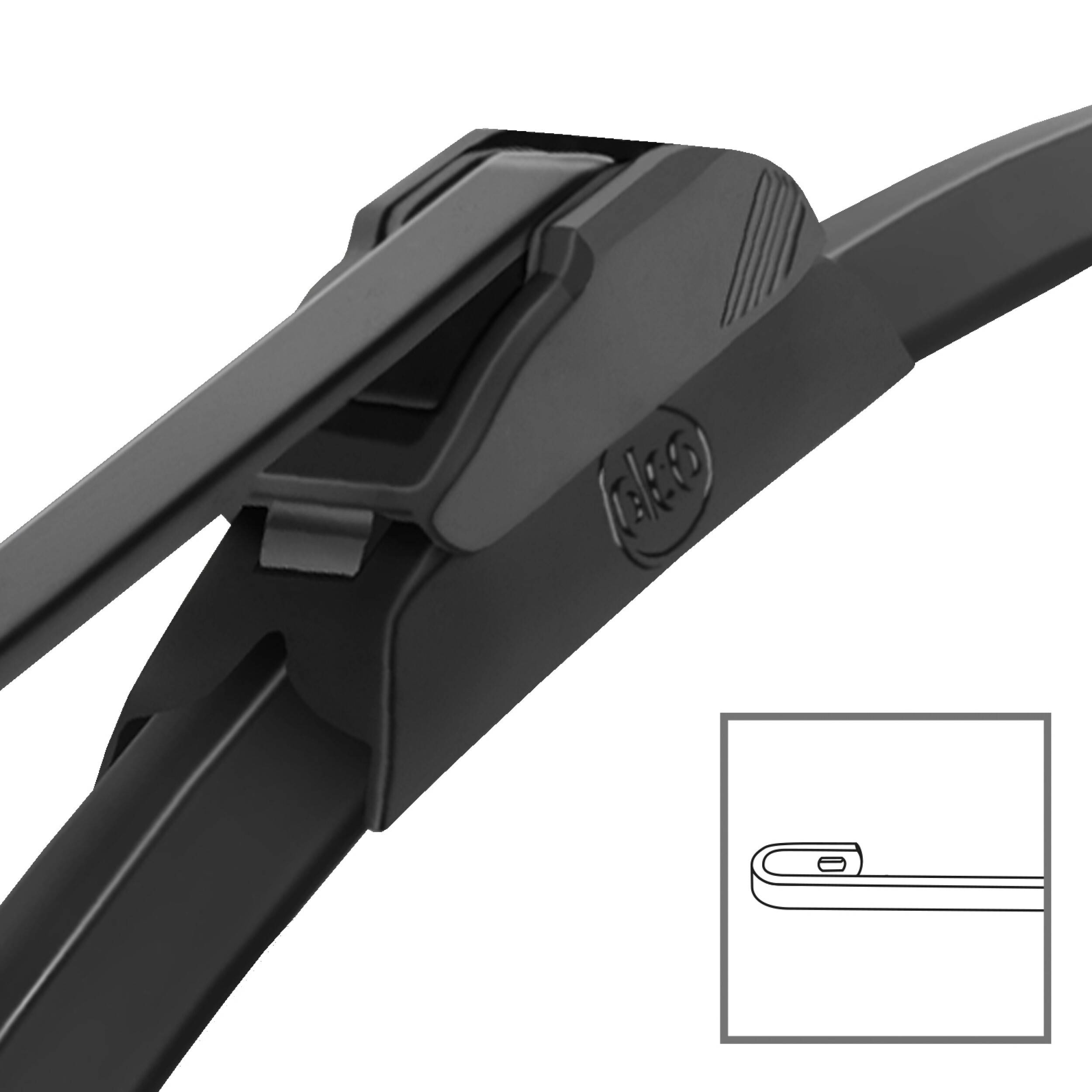 alca® Scheibenwischer-Set passend für DAEWOO NUBIRA Stufenheck (09.1997 - 09.1999) SUPER FLAT Flachbalkenwischer