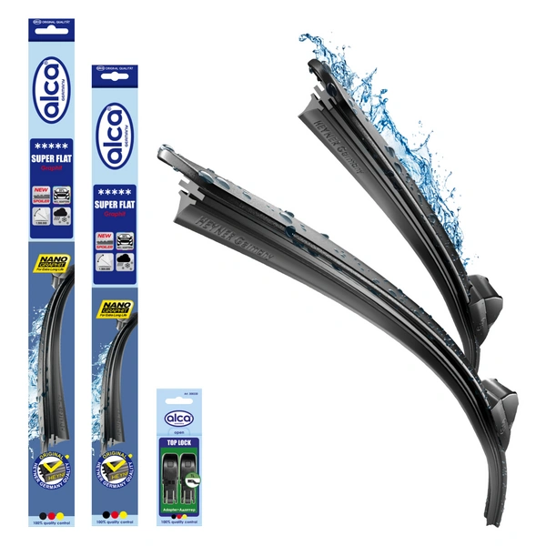alca® Scheibenwischer Set passend für VOLVO V40 Cross Country (01.2013 - 08.2019) SUPER FLAT Flachbalkenwischer alca® Scheibenwischer Set passend für VOLVO V40 Cross Country (01.2013 - 08.2019) SUPER FLAT Flachbalkenwischer