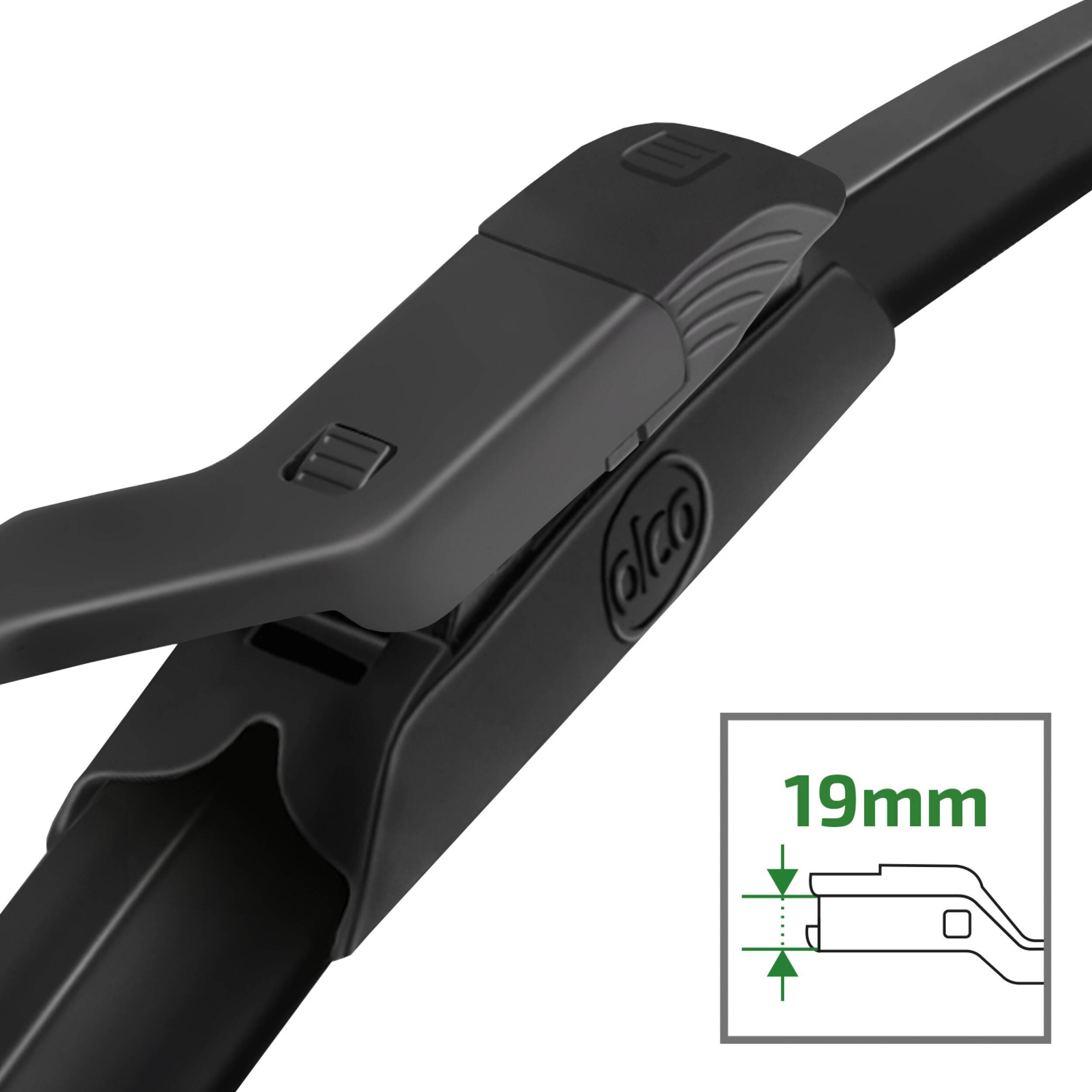 alca® Scheibenwischer Set mit Heckscheibenwischer passend für MG MG 4 (07.2022 - 03.2025) SUPER FLAT Flachbalkenwischer