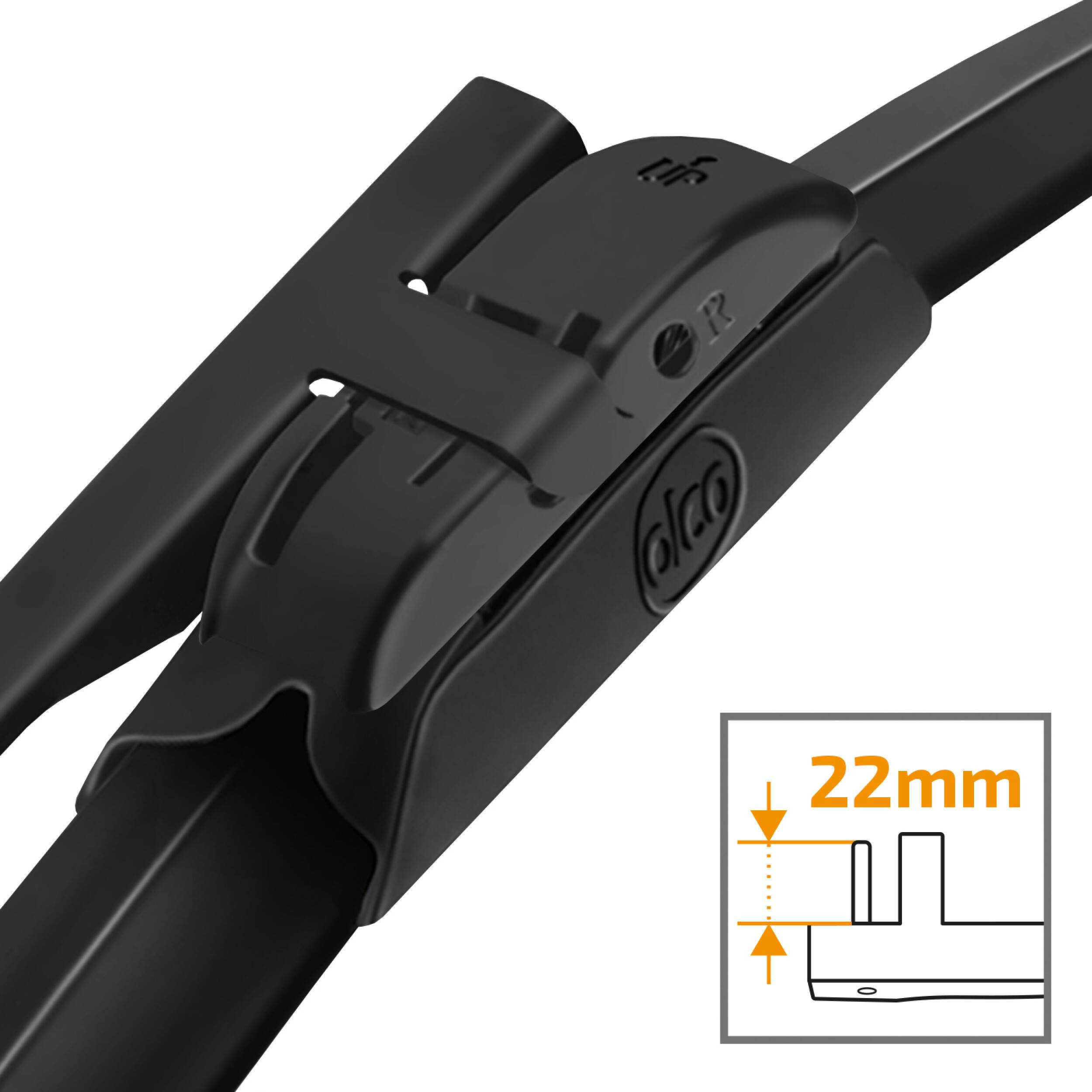 alca® Scheibenwischer-Set passend für MAZDA 3 Stufenheck (02.2004 - 12.2008) SUPER FLAT Flachbalkenwischer