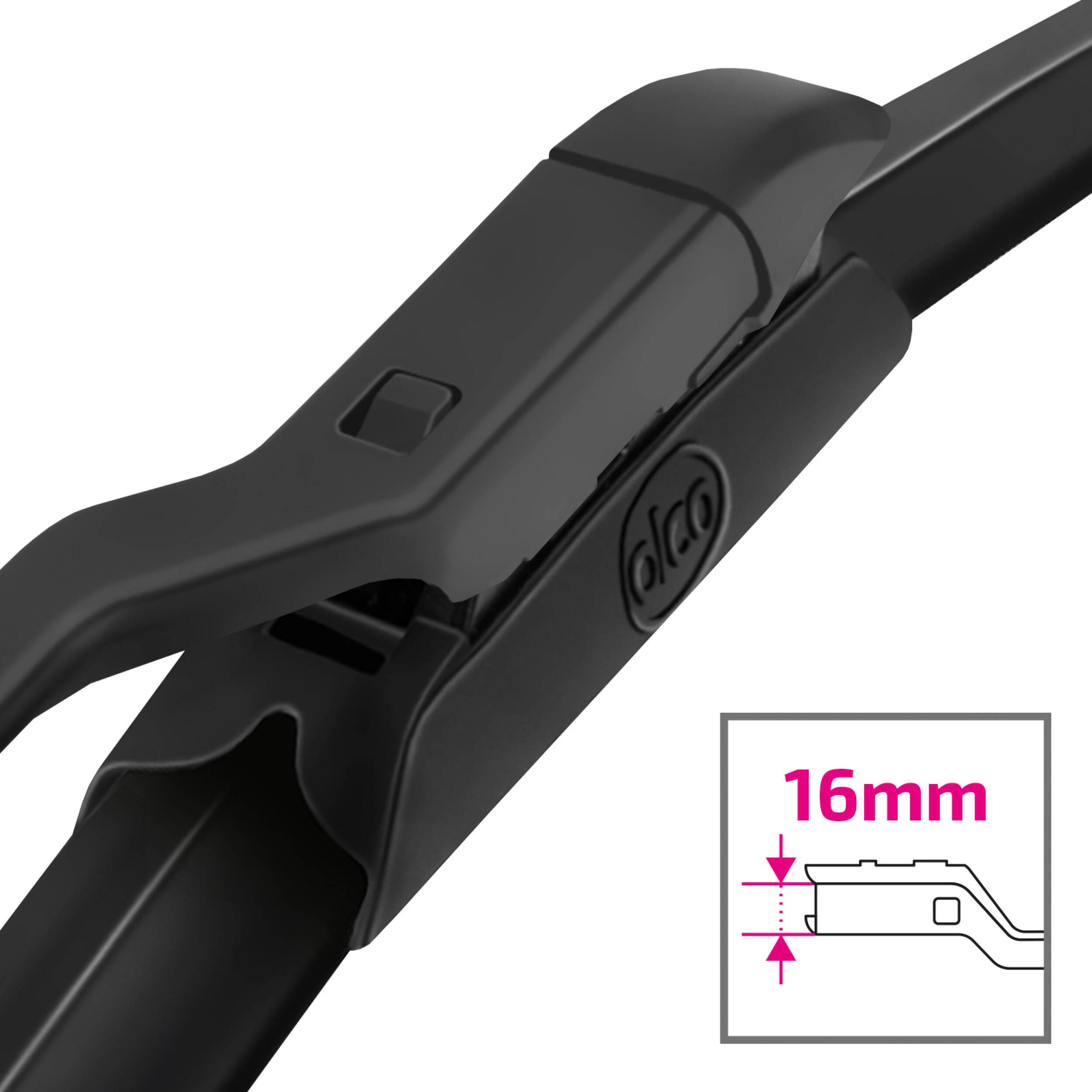 alca® Scheibenwischer Set mit Heckscheibenwischer passend für CHERY Omoda 5 (01.2022 - 03.2025) SUPER FLAT