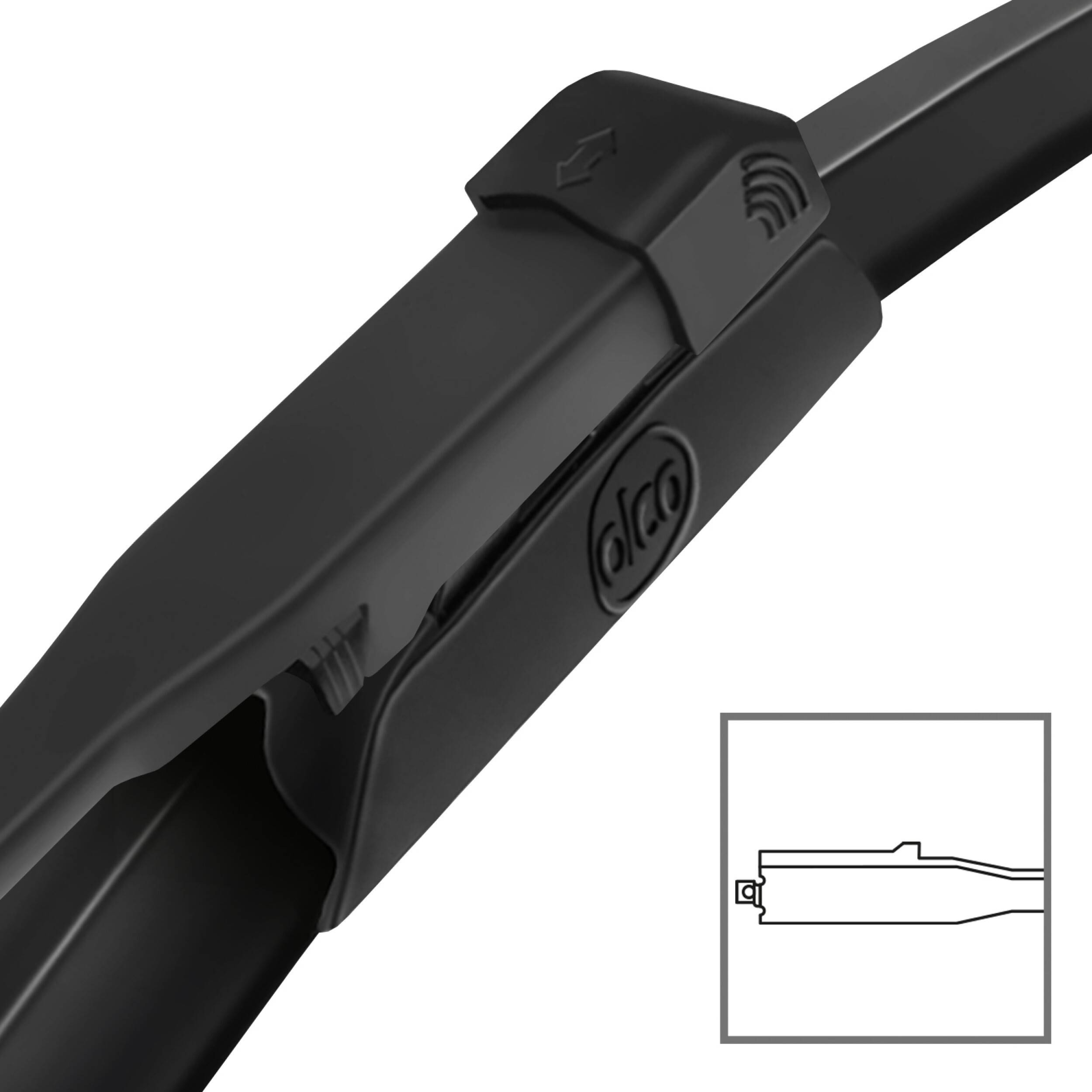 alca® Scheibenwischer-Set passend für GMC SIERRA II (01.2007 - 12.2013) SUPER FLAT Flachbalkenwischer