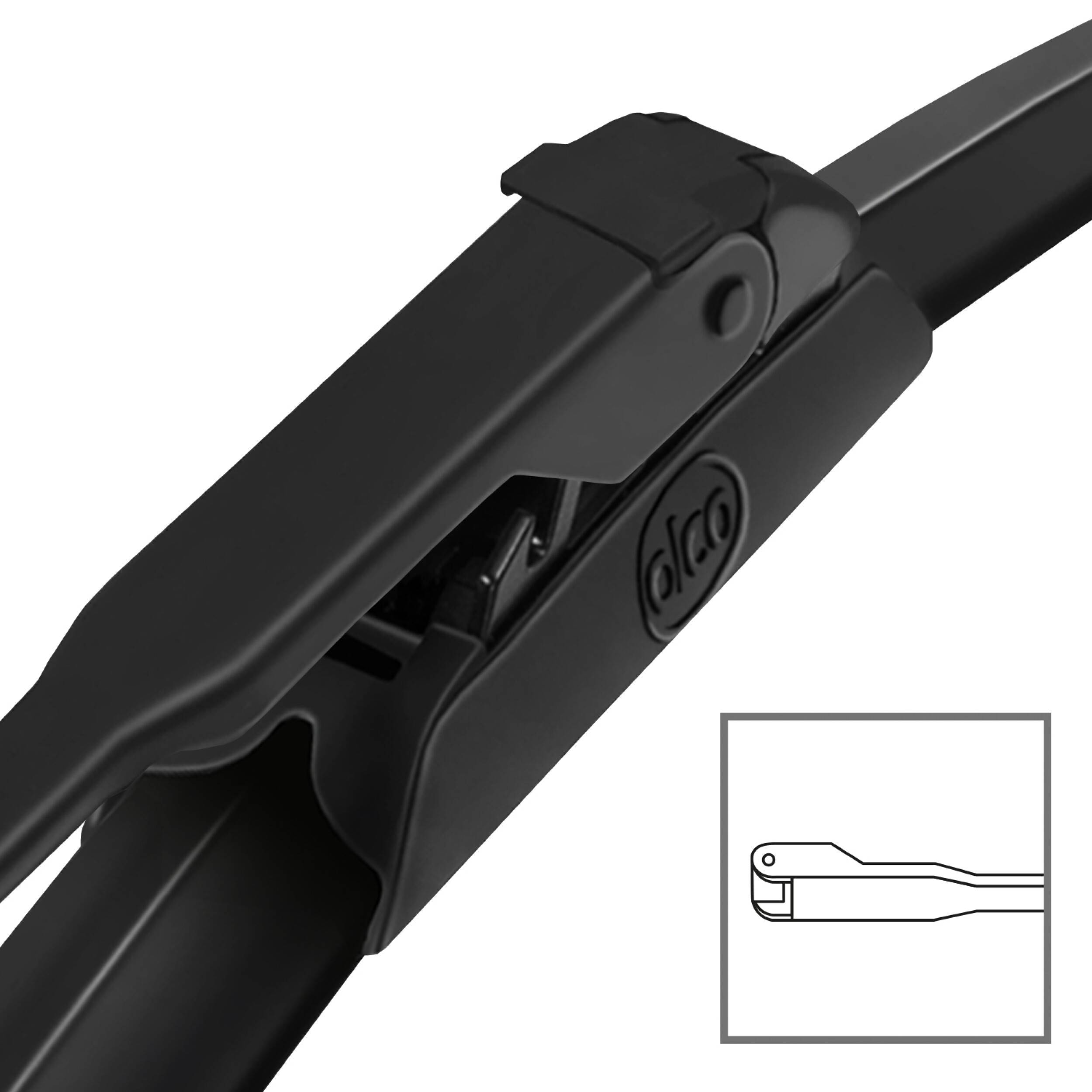 alca® Scheibenwischer-Set passend für AUDI A6 Avant (06.2001 - 01.2005) SUPER FLAT Flachbalkenwischer