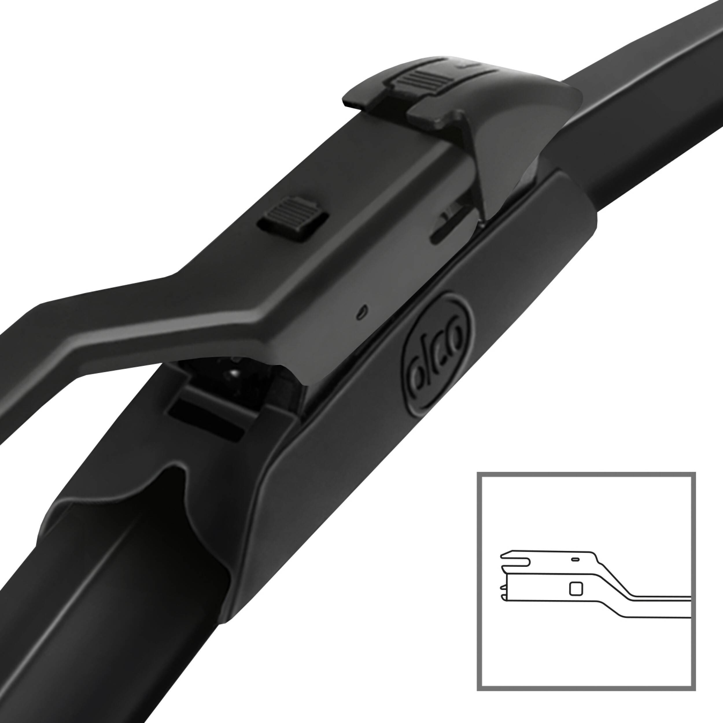alca® Scheibenwischer-Set passend für BMW iX3 (09.2020 - 03.2025) SUPER FLAT Flachbalkenwischer Frontscheibenwischer