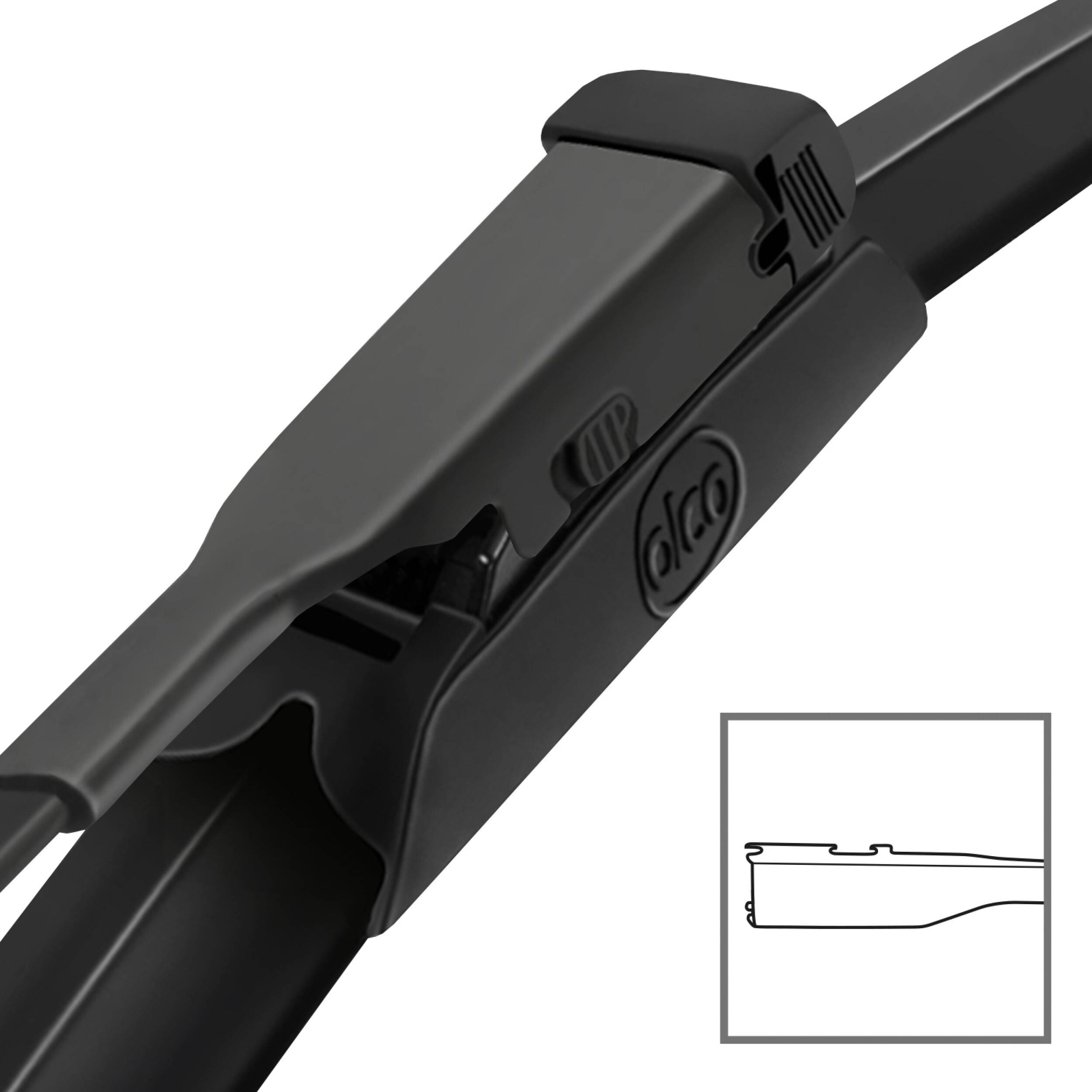 alca® Scheibenwischer Set mit Heckscheibenwischer passend für MAXUS MIFA 9 (11.2021 - 03.2025) SUPER FLAT