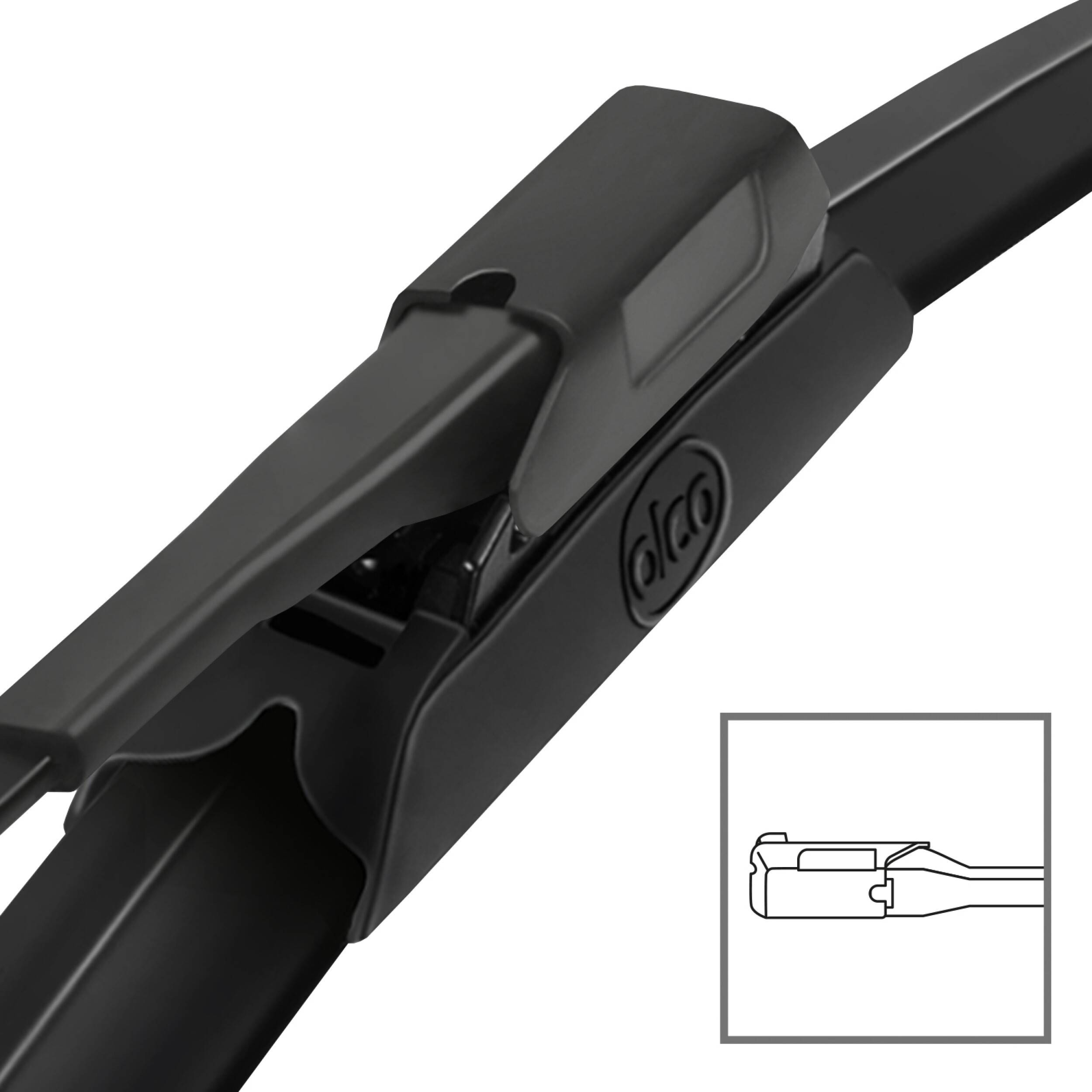 alca® Scheibenwischer-Set passend für MERCEDES-BENZ V-KLASSE (04.2014 - 03.2025) SUPER FLAT Flachbalkenwischer