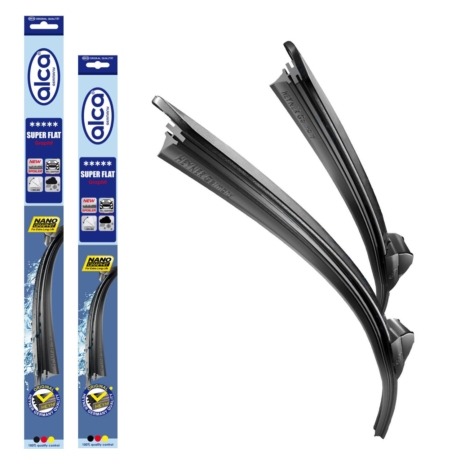 alca® Scheibenwischer passend für CHRYSLER CARAVAN (01.1995 - 12.2000) SUPER FLAT Flachbalkenwischer