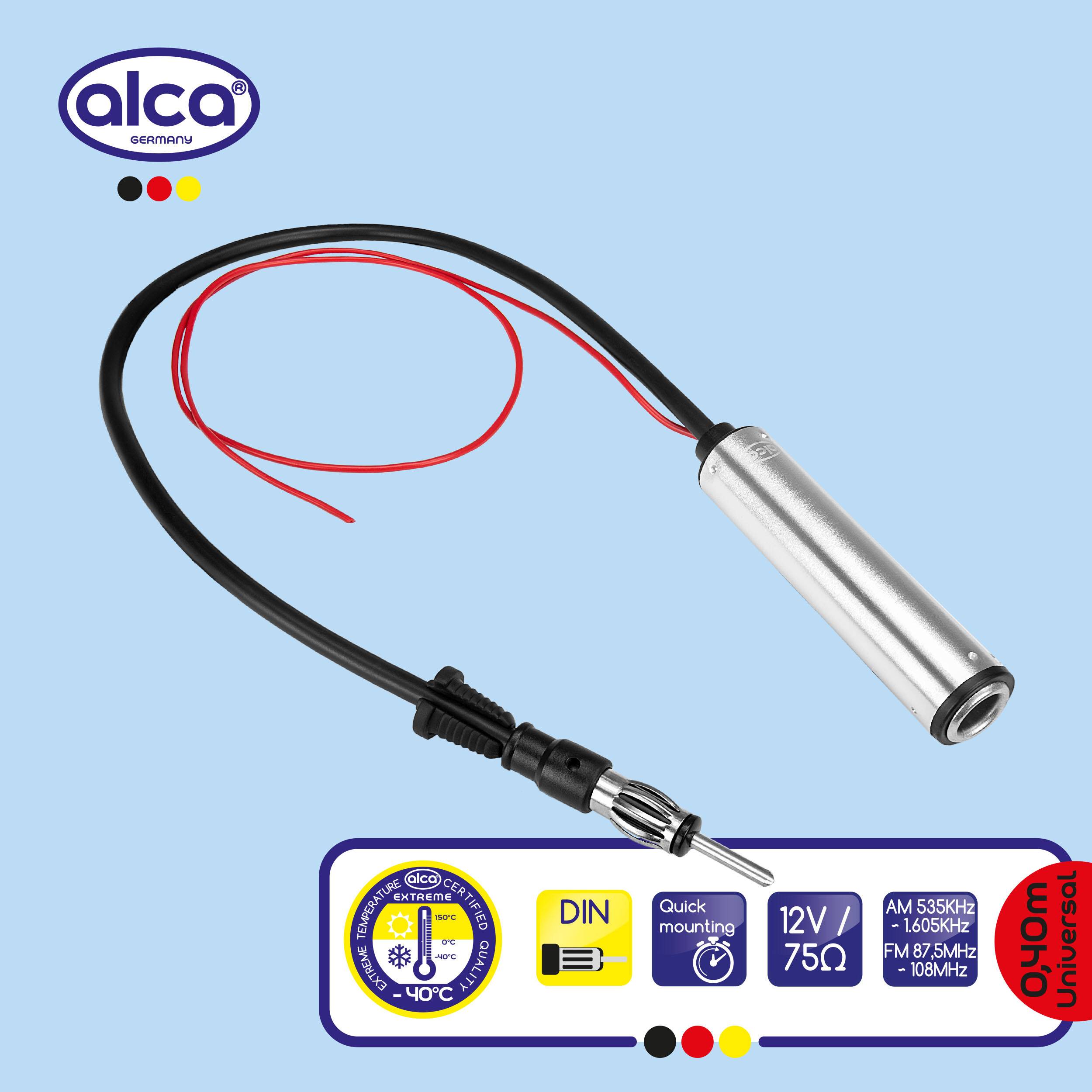 alca® Antennen-Verstärker für Fahrzeuge, inkl. 12 V Fremdeinspeisung