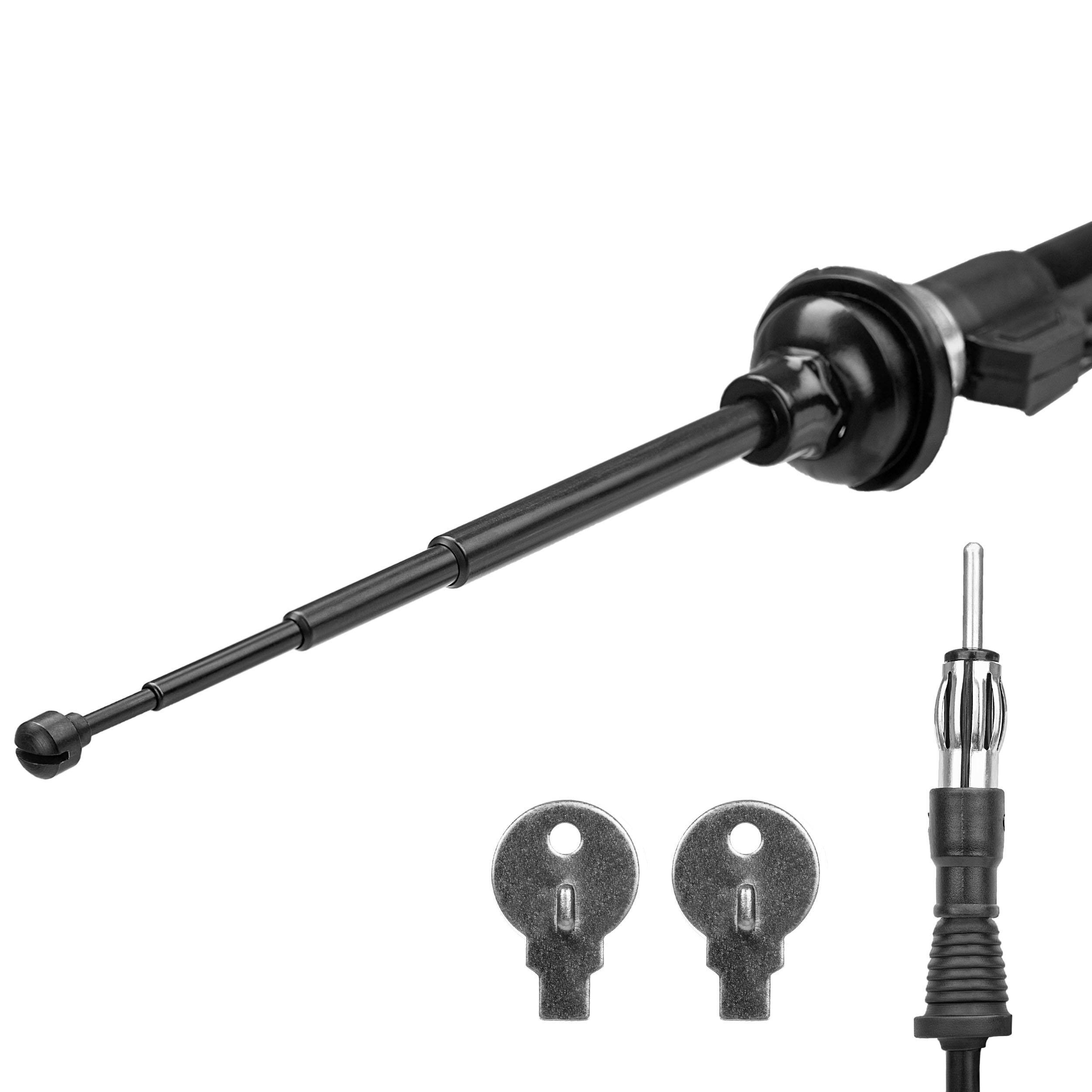 alca® Antenne teleskopierbar, 12 V, schwarz