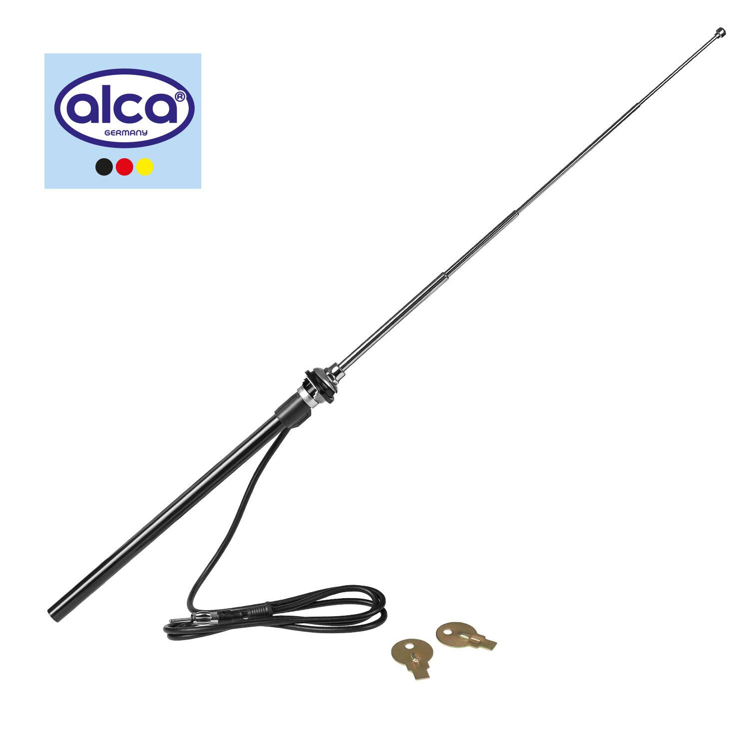 alca® Antenne Teleskop C - Antenne Auto Zubehör für Golf 4, Mini Cooper - UKW/MW Bereiche, 1 m Länge, wasserdicht und