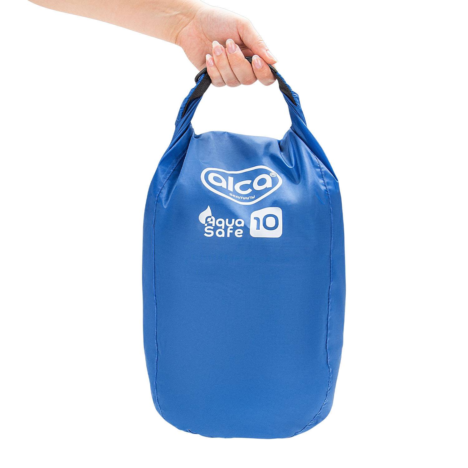 alca® Dry Bag wasserdichter Packsack - 10L Roll-Top Verschluss, wasserdichter Rucksack, Outdoor Tasche
