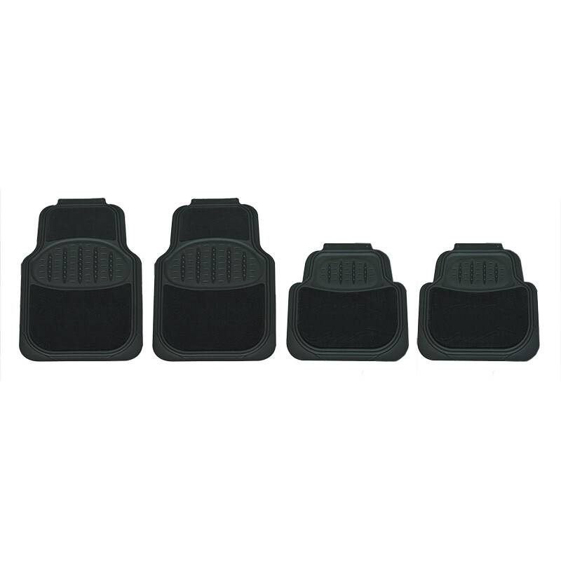 HEYNER® Gummifußmatten mit Teppich Auto universell anpassbar