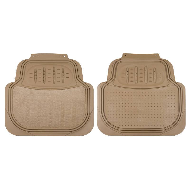 HEYNER® Auto Fußmatten mit Teppich UNIVERSAL beige zuschneidbar 4-teilig Fußmatten Teppich Matten Stoffmatten