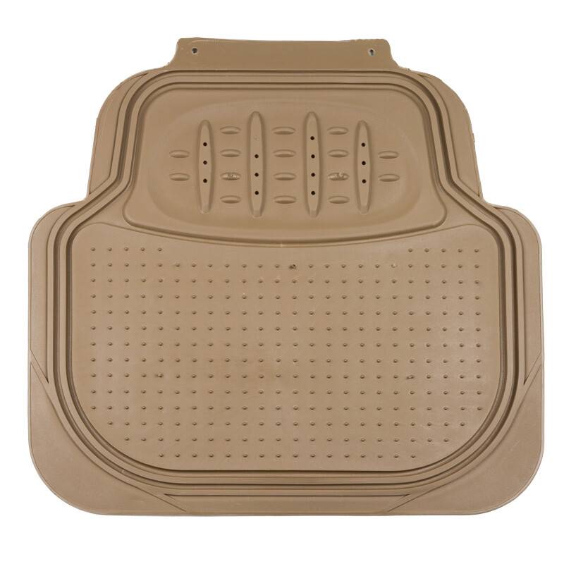 HEYNER® Auto Fußmatten mit Teppich UNIVERSAL beige zuschneidbar 4-teilig Fußmatten Teppich Matten Stoffmatten