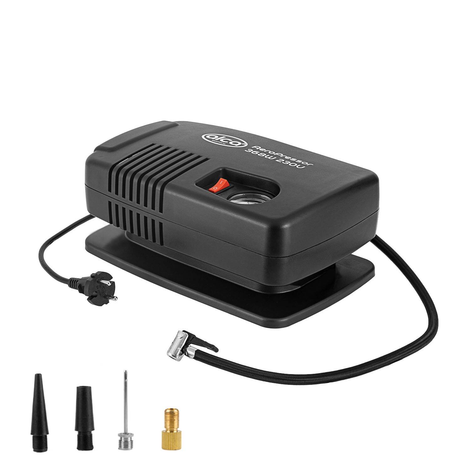 alca® Kompressor für Auto und Fahrrad elektrische Pumpe mit 240 V Stecker