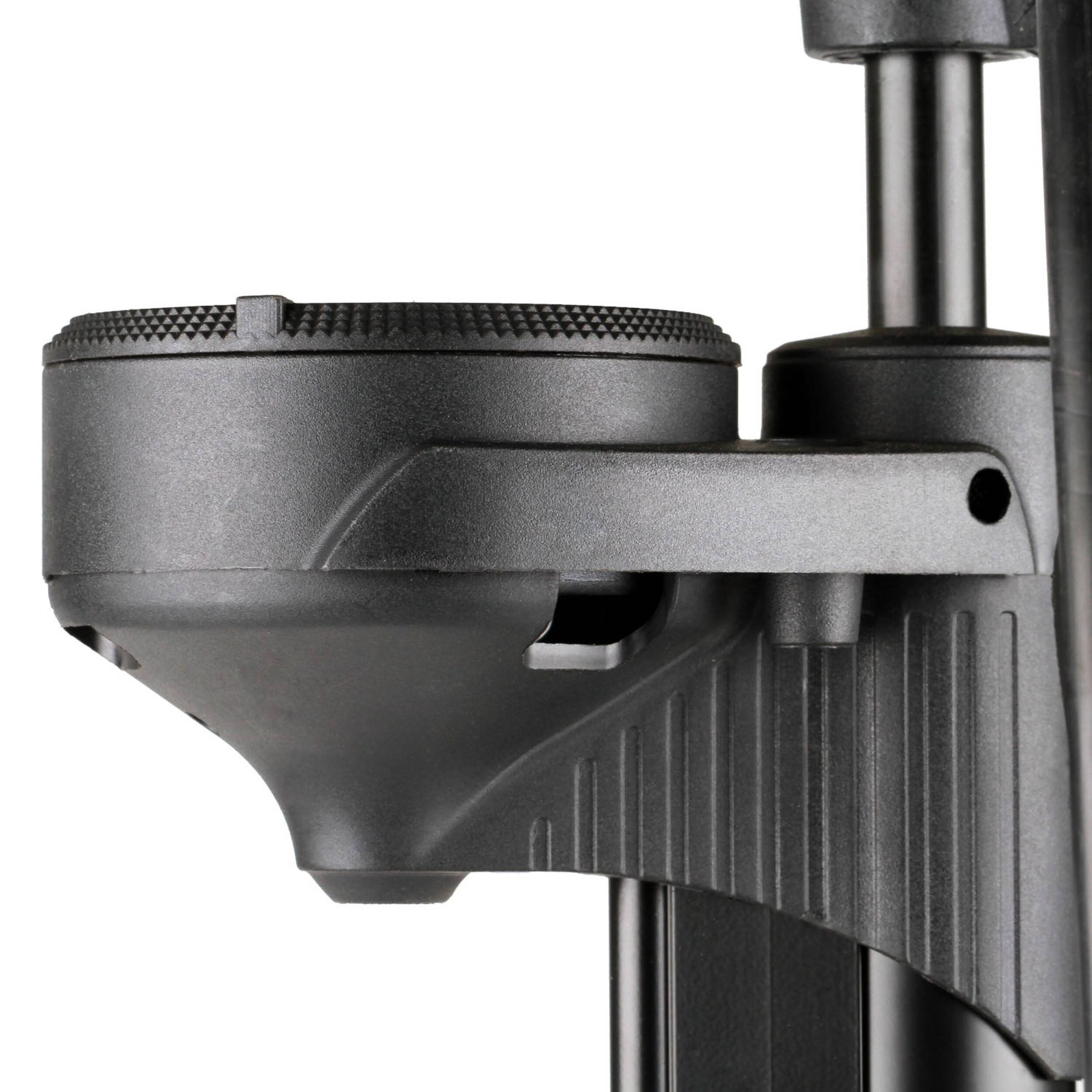 HEYNER® 216300 Hand Luftpumpe mit Manometer Black Edition