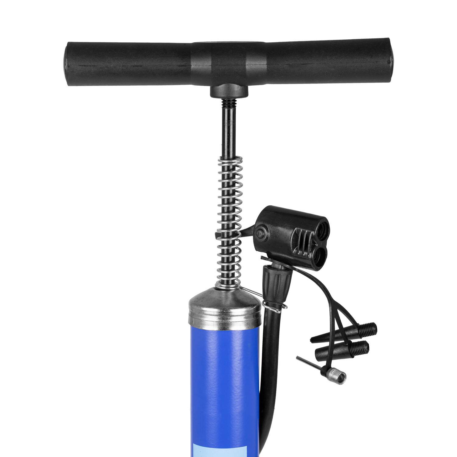 alca® Luftpumpe Fahrrad Hochleistungs-Handpumpe mit Adaptern für alle Schlauchventile Standpumpe Reifenpumpe