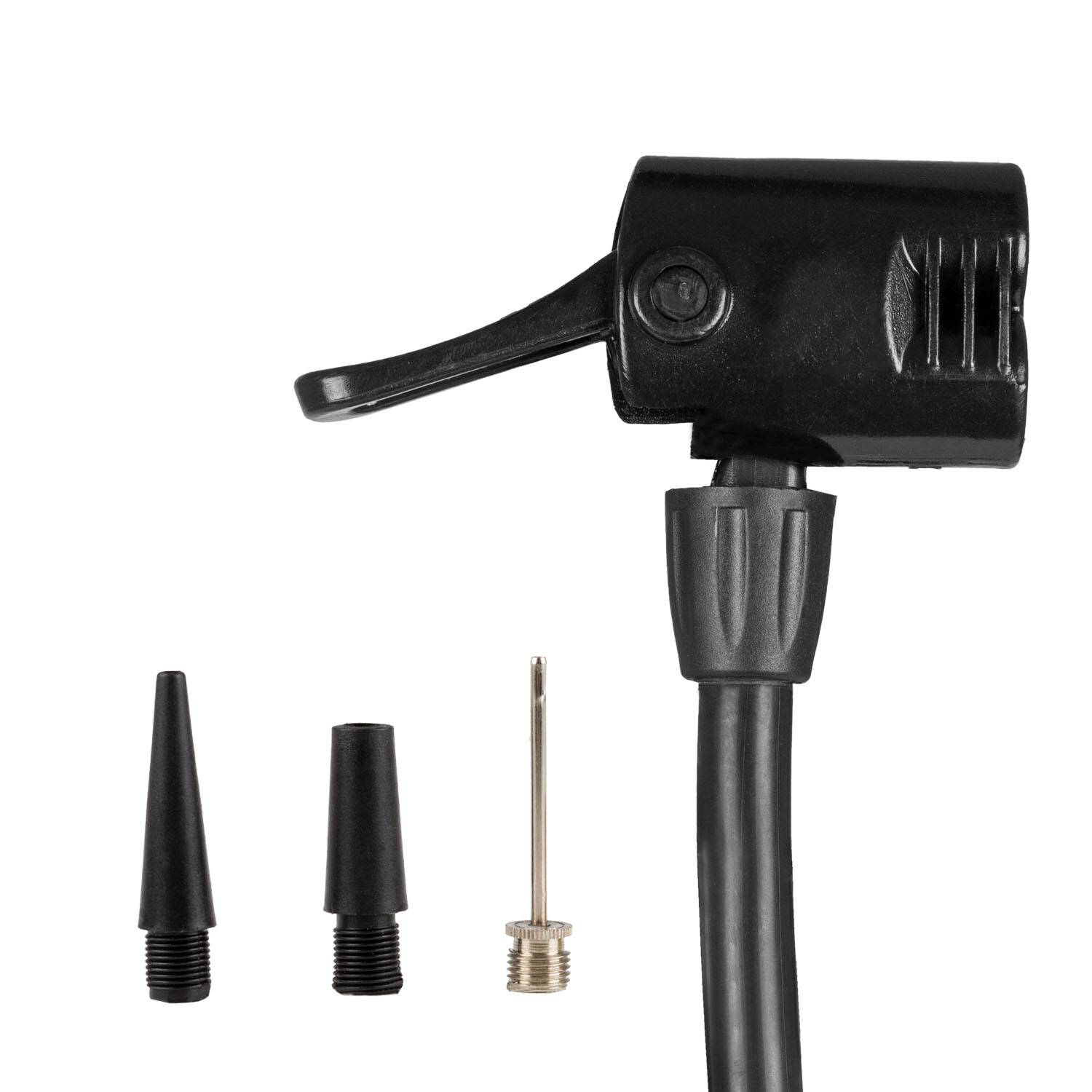 alca® Luftpumpe für Fahrrad 5,6 bar, mit Adaptern für Schlauchventile