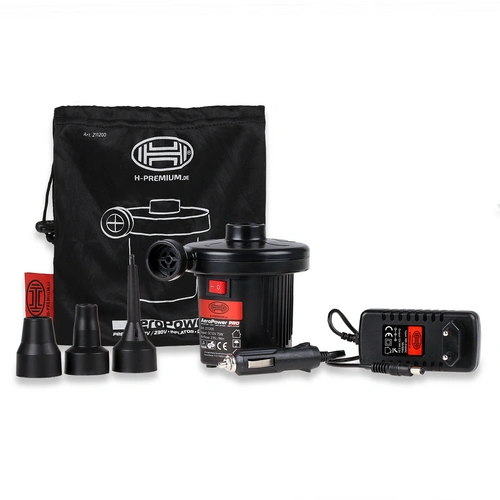 HEYNER® Luftpumpe Camping 12 V 230 V elektrische tragbare Schnellfüllpumpe für Luftbett Luftmatratze Schwimmring Zelt HEYNER® Luftpumpe Camping 12 V 230 V elektrische tragbare Schnellfüllpumpe für Luftbett Luftmatratze Schwimmring Zelt