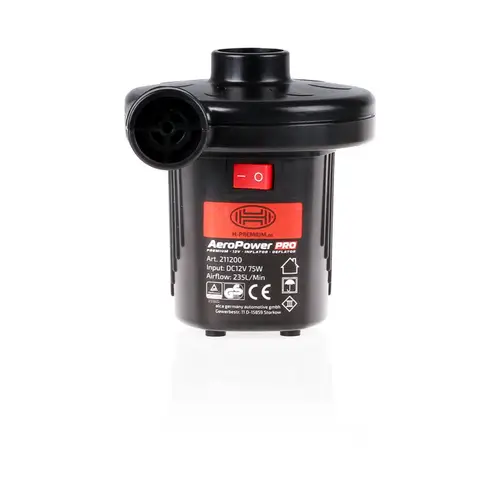 HEYNER® Luftpumpe Camping 12 V 230 V elektrische tragbare Schnellfüllpumpe für Luftbett Luftmatratze Schwimmring Zelt HEYNER® Luftpumpe Camping 12 V 230 V elektrische tragbare Schnellfüllpumpe für Luftbett Luftmatratze Schwimmring Zelt