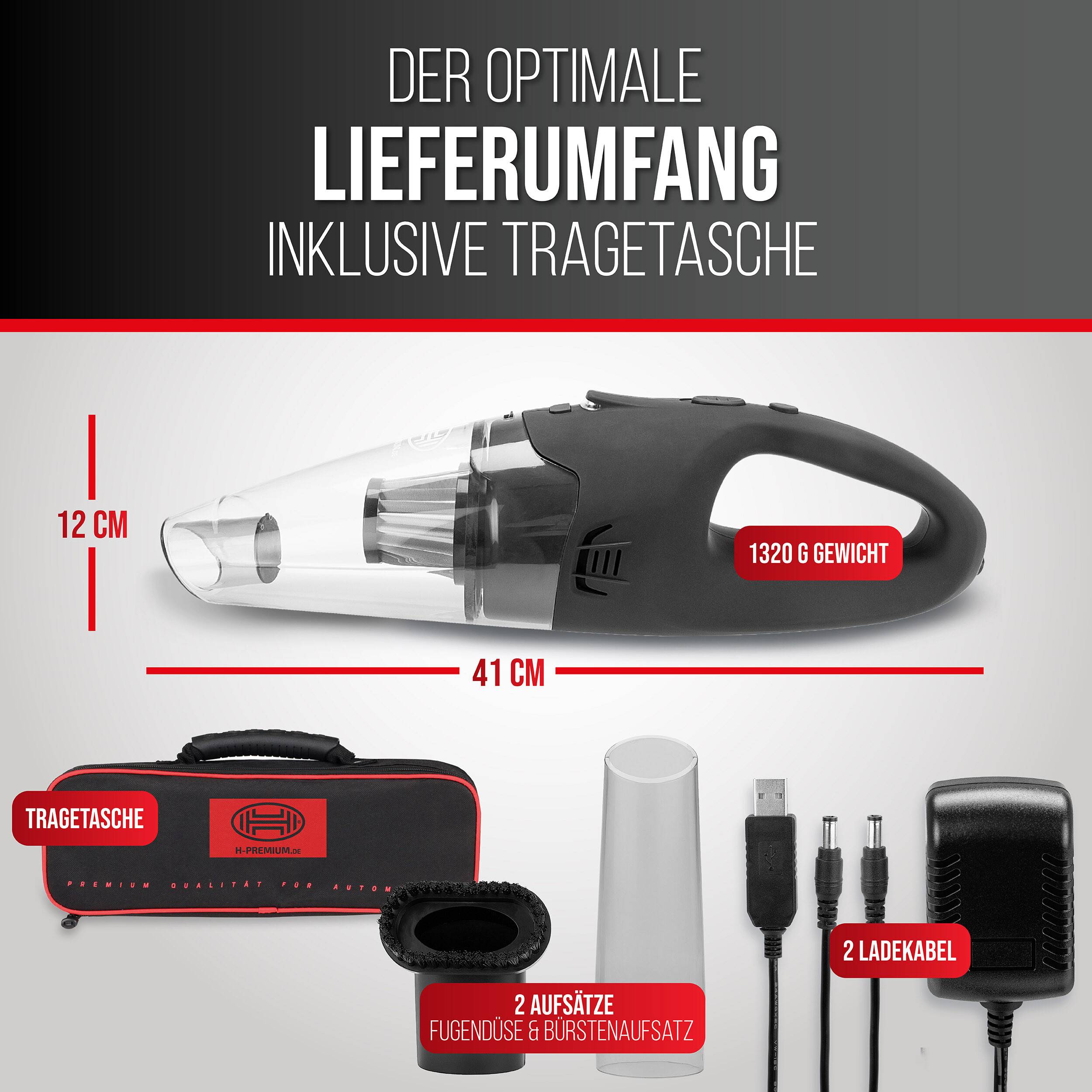 HEYNER® Akku Staubsauger Autostaubsauger Handsauger Tischstaubsauger