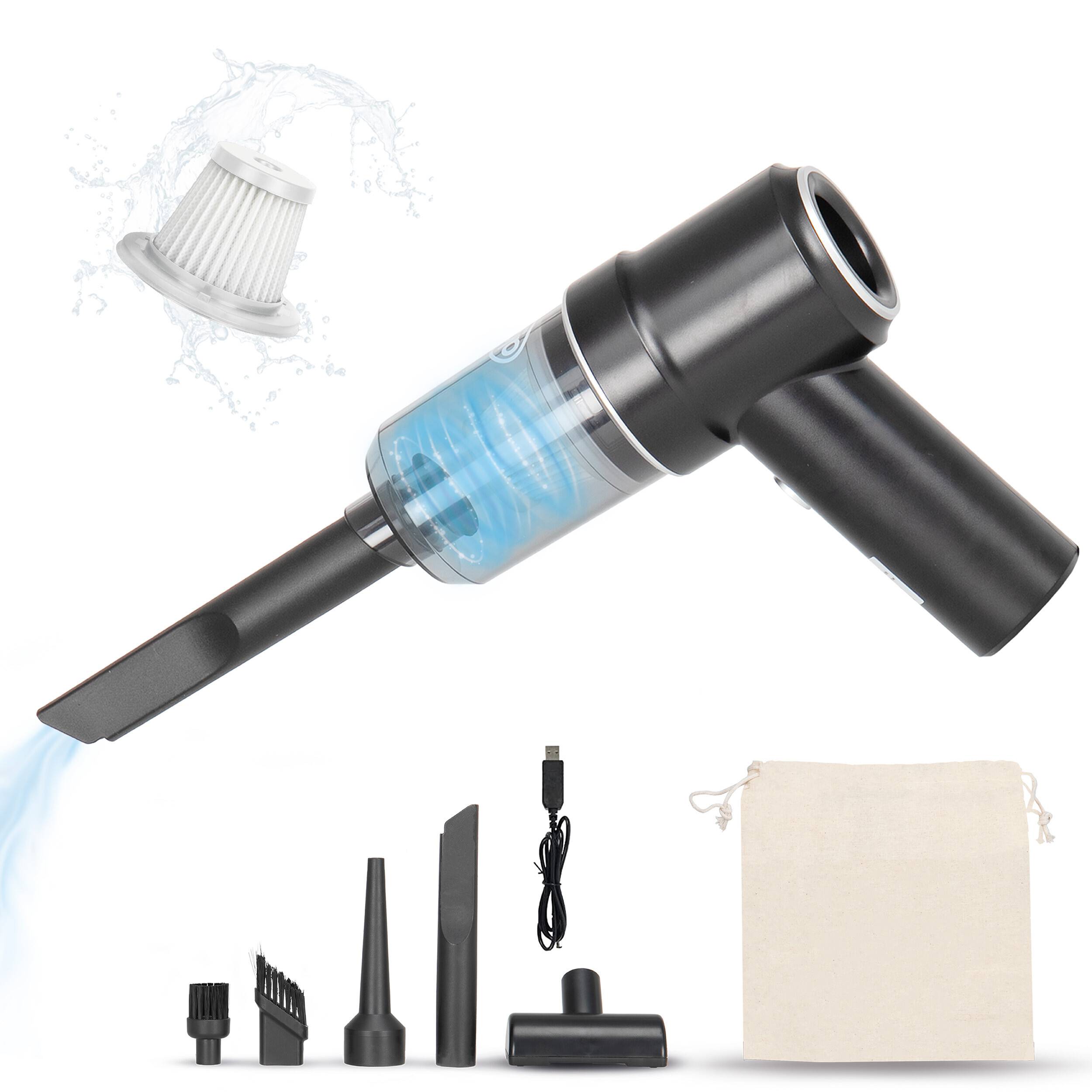 alca® Akku Handstaubsauger I kabelloser Autostaubsauger 50W 7,4V I 4500Pa Saugkraft I USB C I inkl. Düsen Blasfunktion