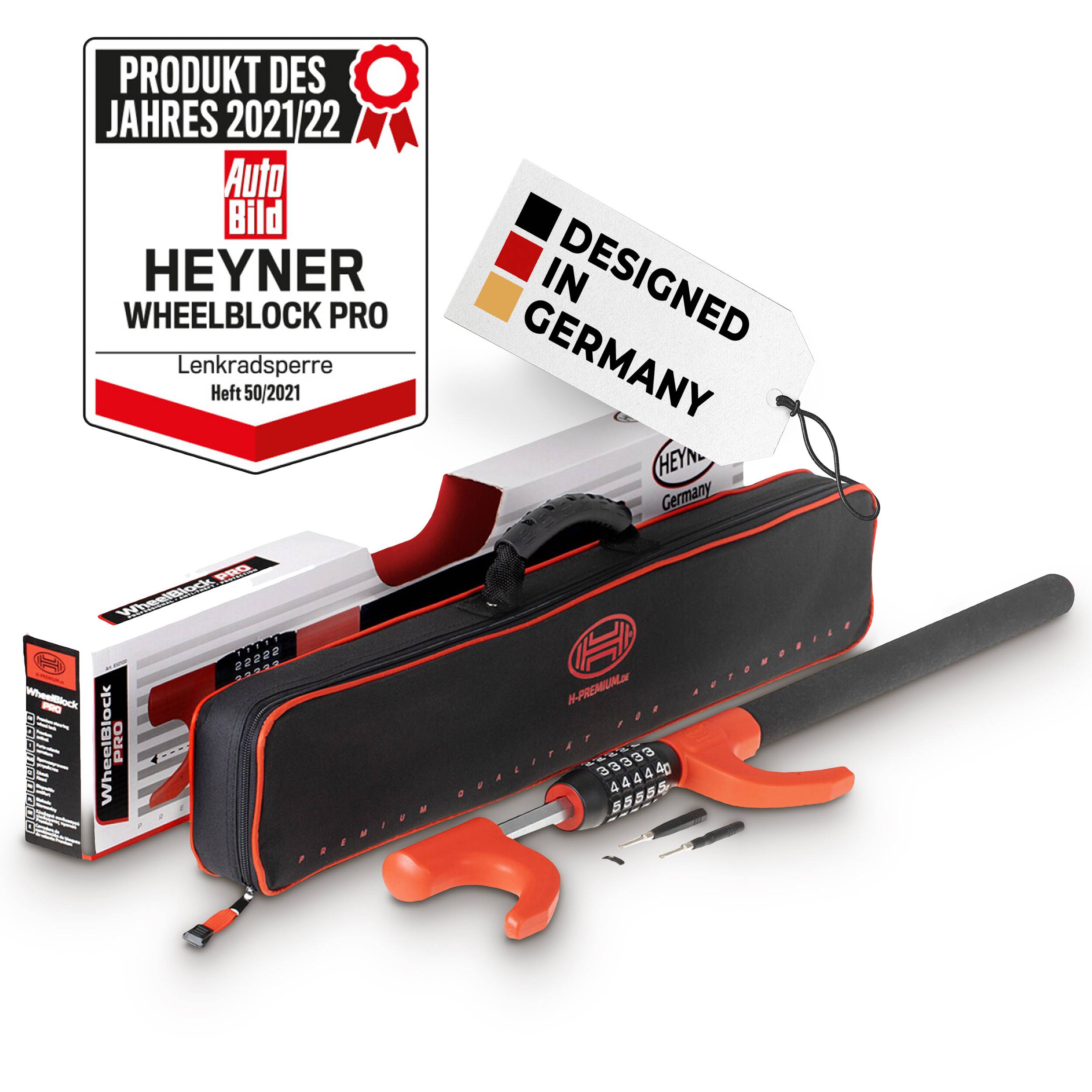 HEYNER® Lenkradsperre für DETHLEFFS TREND Wegfahrsperre mit Zahlenschloss Diebstahlsicherung extra lang