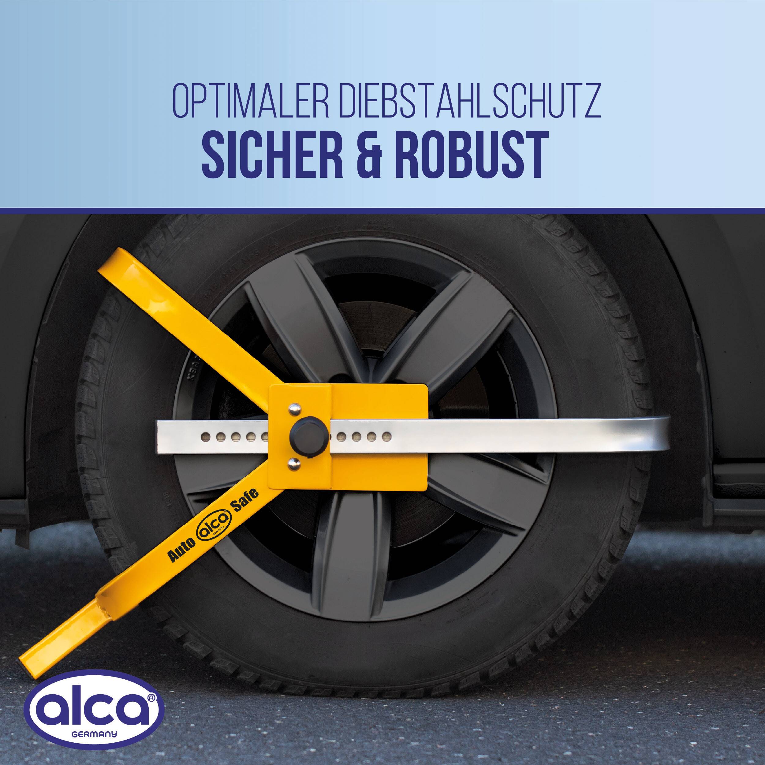 alca® Radkralle Parkkralle SUV 16 bis 19 Zoll Breite mx 245mm mit Schlüssel