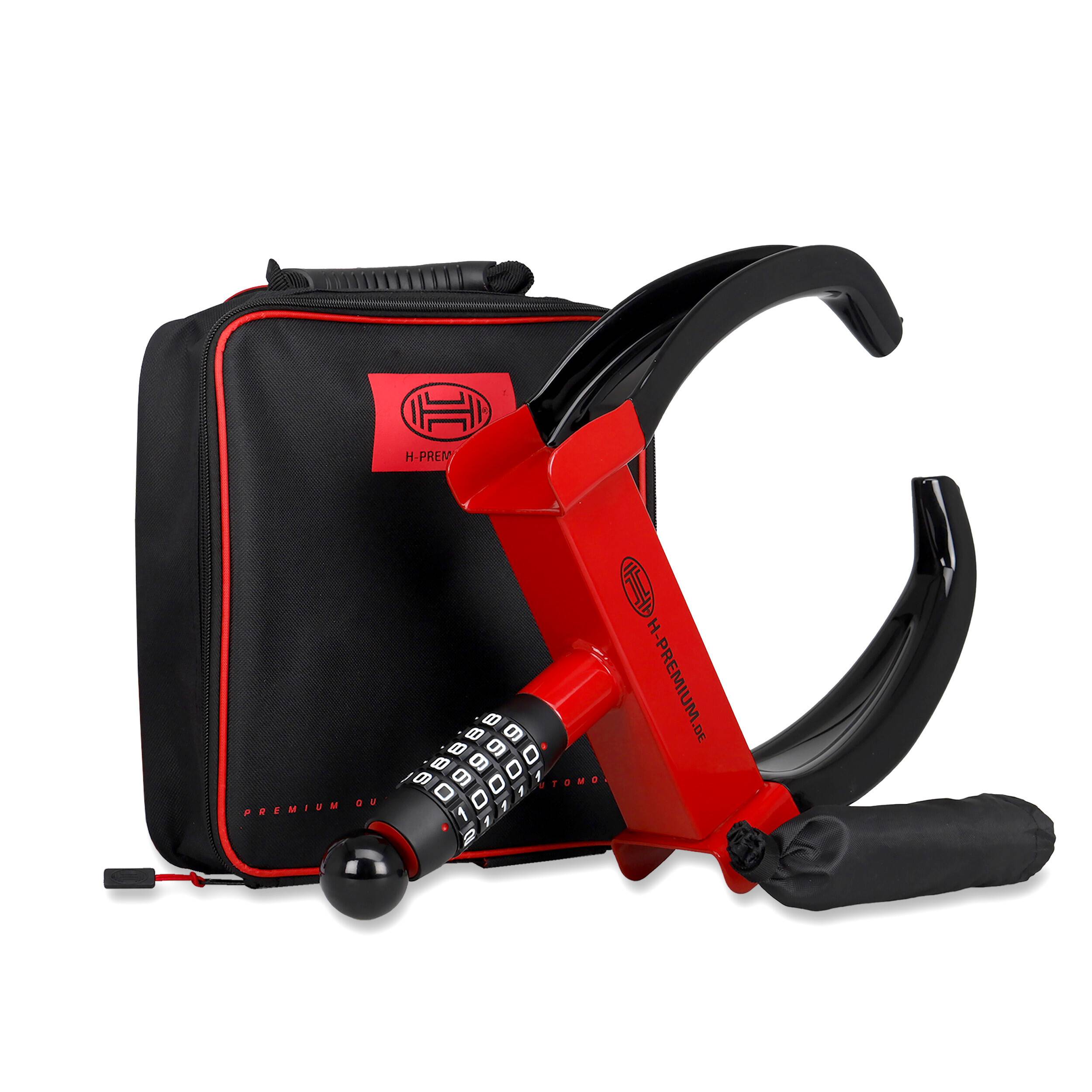 HEYNER® Radkralle mit Radkasten und Felgenschutz, Wegfahrsperre inkl. Tasche für PKW, Wohnwagen, Anhänger, Transporter