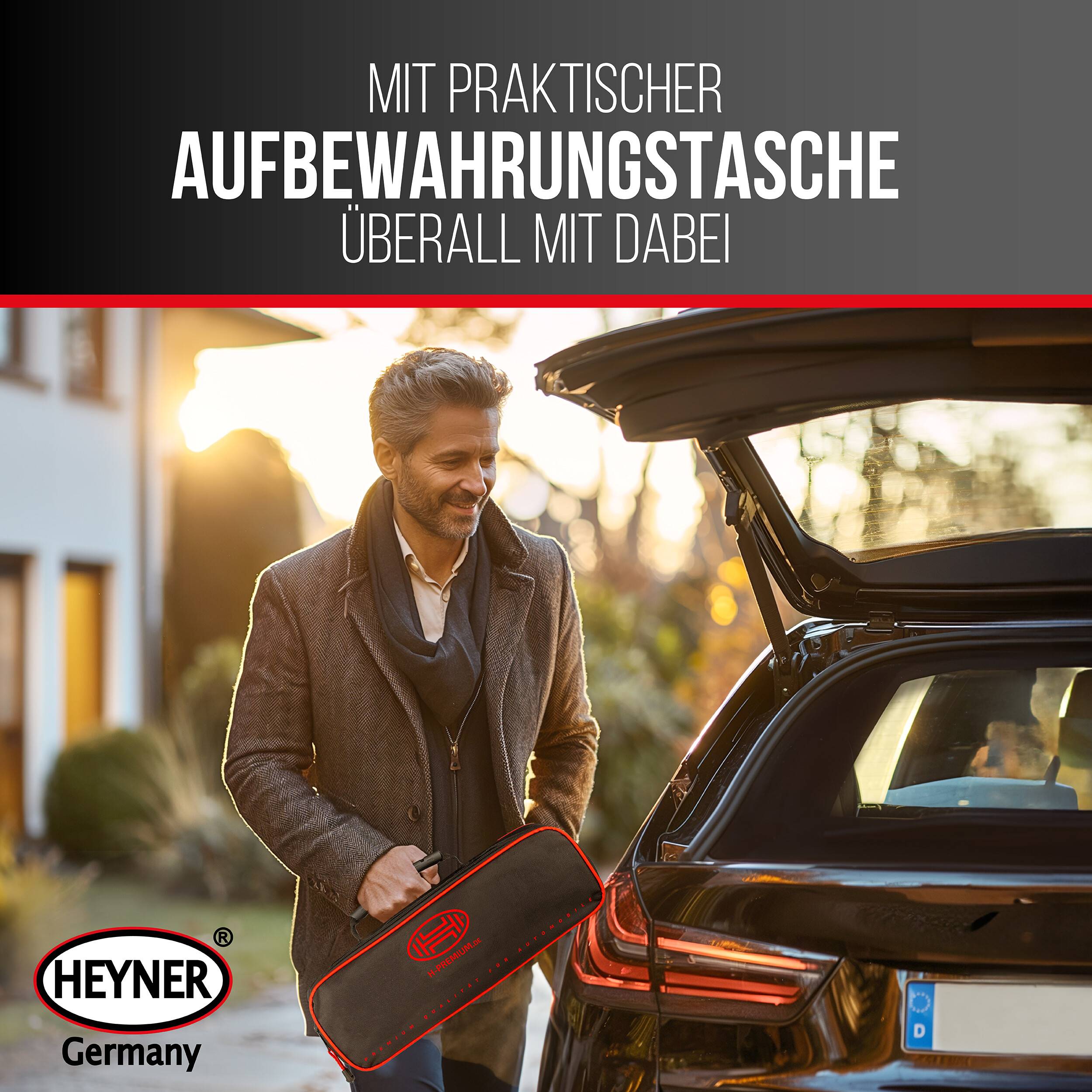 HEYNER® OEM Scherenwagenheber mit 1,1 t Tragkraft passend für VW Caddy