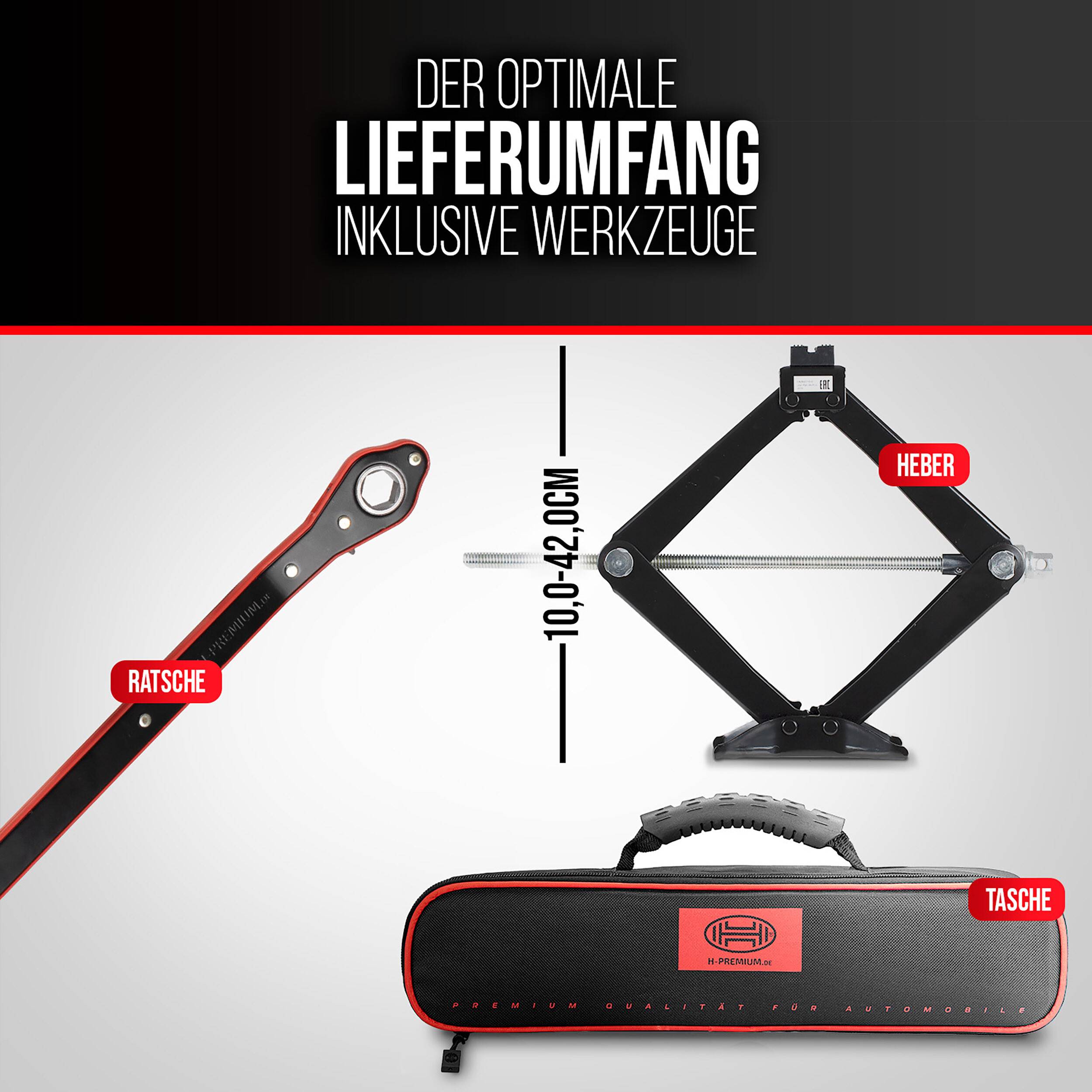 HEYNER® OEM Wagenheber Erstausrüsterqualität Scherenwagenheber für Mercedes ML/GL/S-Klasse/GLE/GLC