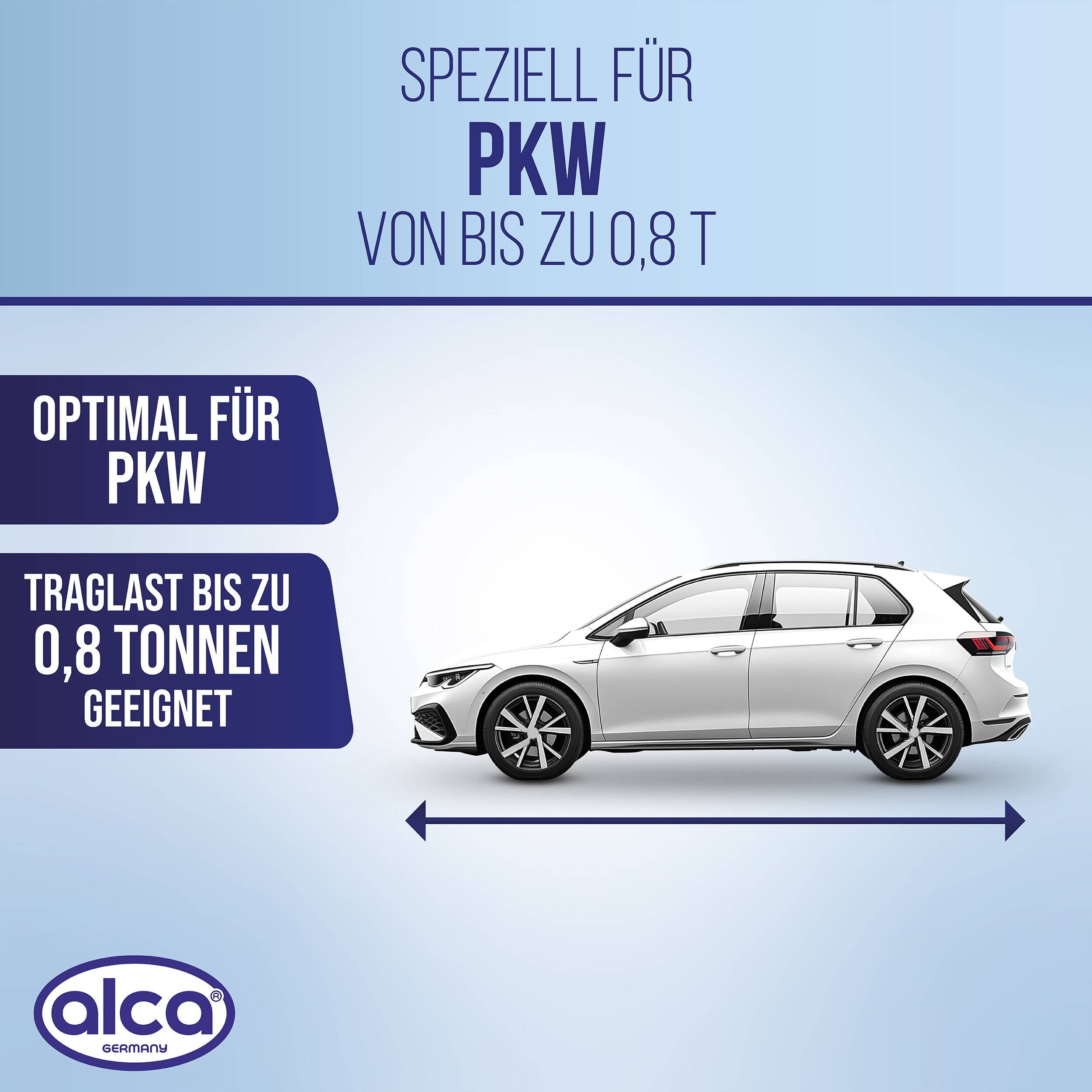 alca® Scherenwagenheber Kompakt 0,8 t, Hubhöhe 100-320 mm, TÜV-Zertifiziert drehbarer Sattel, höhenverstellbar, mit