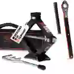 HEYNER® Wagenheber Scherenwagenheber mit Ratsche Verlängerung Kurbel und Gummiauflage 1,5t inkl.Tasche HEYNER® Wagenheber Scherenwagenheber mit Ratsche Verlängerung Kurbel und Gummiauflage 1,5t inkl.Tasche