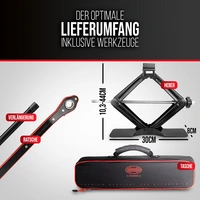 HEYNER® Scherenwagenheber 2t mit Ratsche für Wagenheber inkl. Tasche und Gummiauflage, passend für BMW HEYNER® Scherenwagenheber 2t mit Ratsche für Wagenheber inkl. Tasche und Gummiauflage, passend für BMW