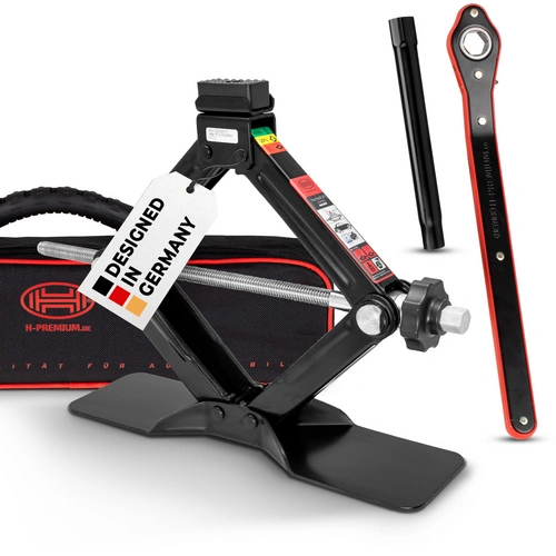 HEYNER® Scherenwagenheber 1,5 t mit Ratsche für Wagenheber inkl. Tasche und Gummiauflage, passend für BMW HEYNER® Scherenwagenheber 1,5 t mit Ratsche für Wagenheber inkl. Tasche und Gummiauflage, passend für BMW