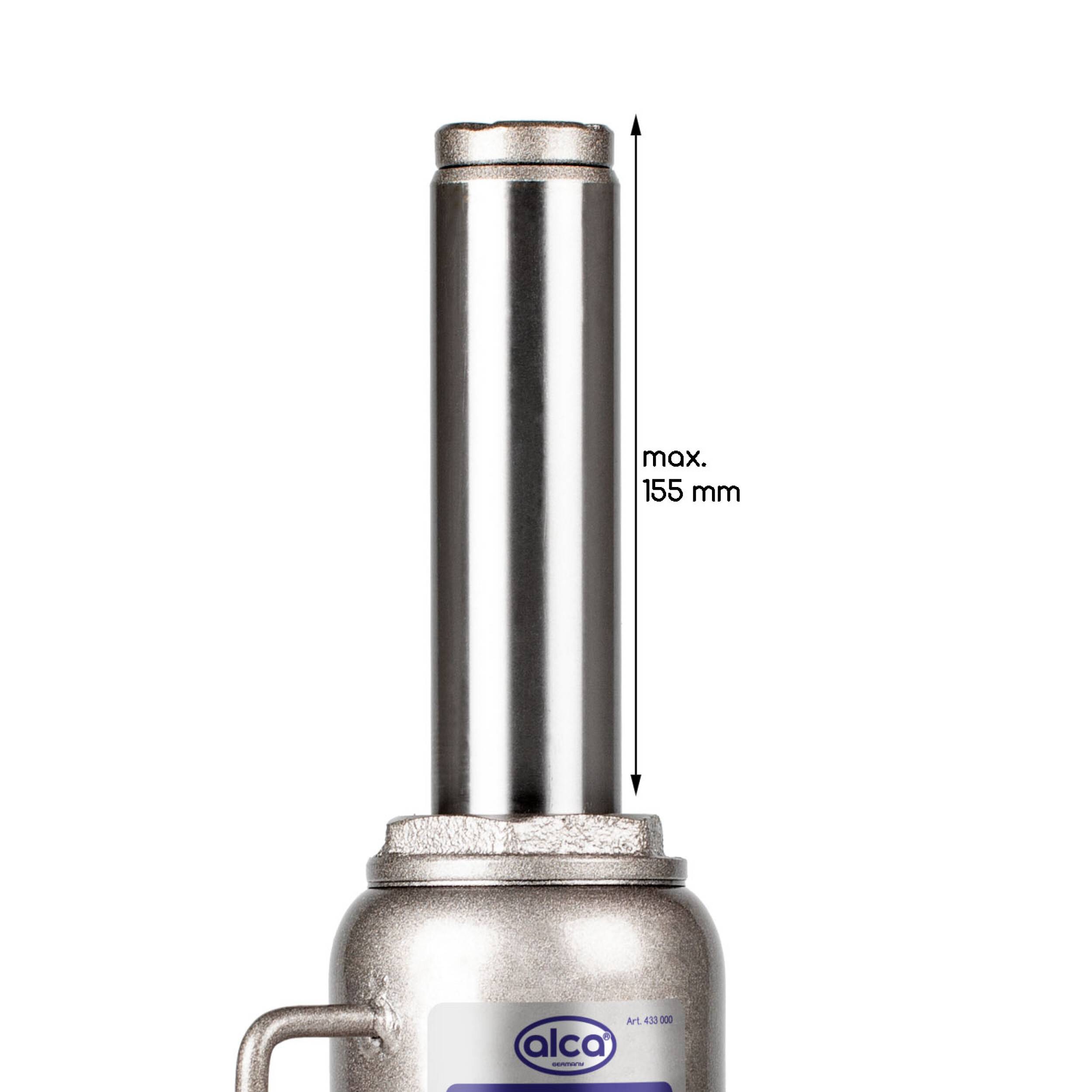 alca® Wagenheber Unterstellheber hydraulischer 12t Stempel-Wagenheber für SUV/PKW Hubhöhe 21,5-40cm