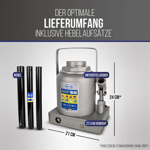 alca® Wagenheber Hydraulischer Stempelwagenheber Unterstellheber Stempel-Wagenheber aus Qualitätsstahl für alca® Wagenheber Hydraulischer Stempelwagenheber Unterstellheber Stempel-Wagenheber aus Qualitätsstahl für