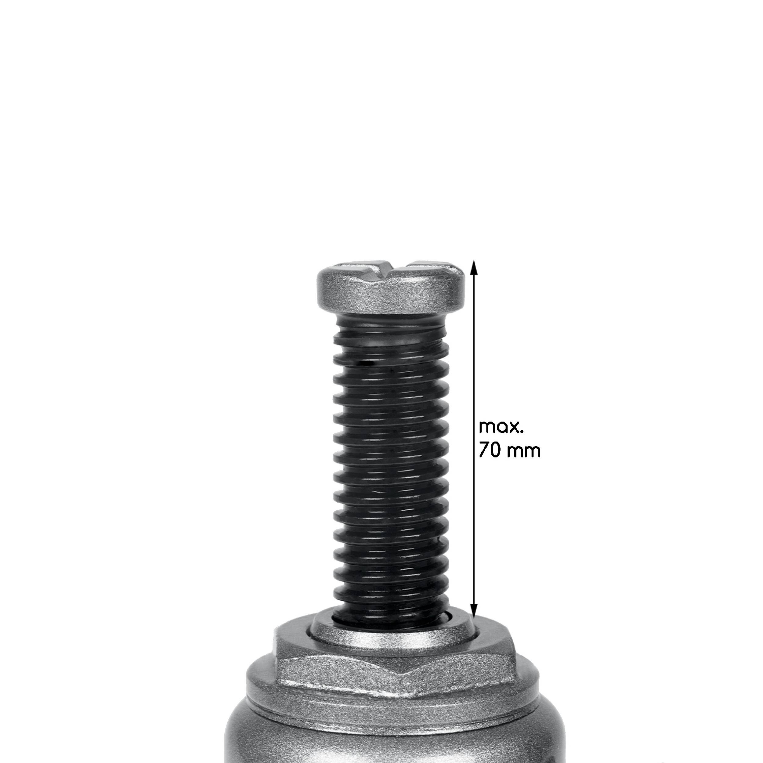 alca® Wagenheber hydraulisch Unterstellheber 2t Stempel-Wagenheber für PKW Hubhöhe 15,8-30,8cm