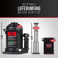 HEYNER® Doppelhub-Unterstellheber hydraulischer Wagenheber 10t Stempel-Wagenheber für SUV/LKW HEYNER® Doppelhub-Unterstellheber hydraulischer Wagenheber 10t Stempel-Wagenheber für SUV/LKW