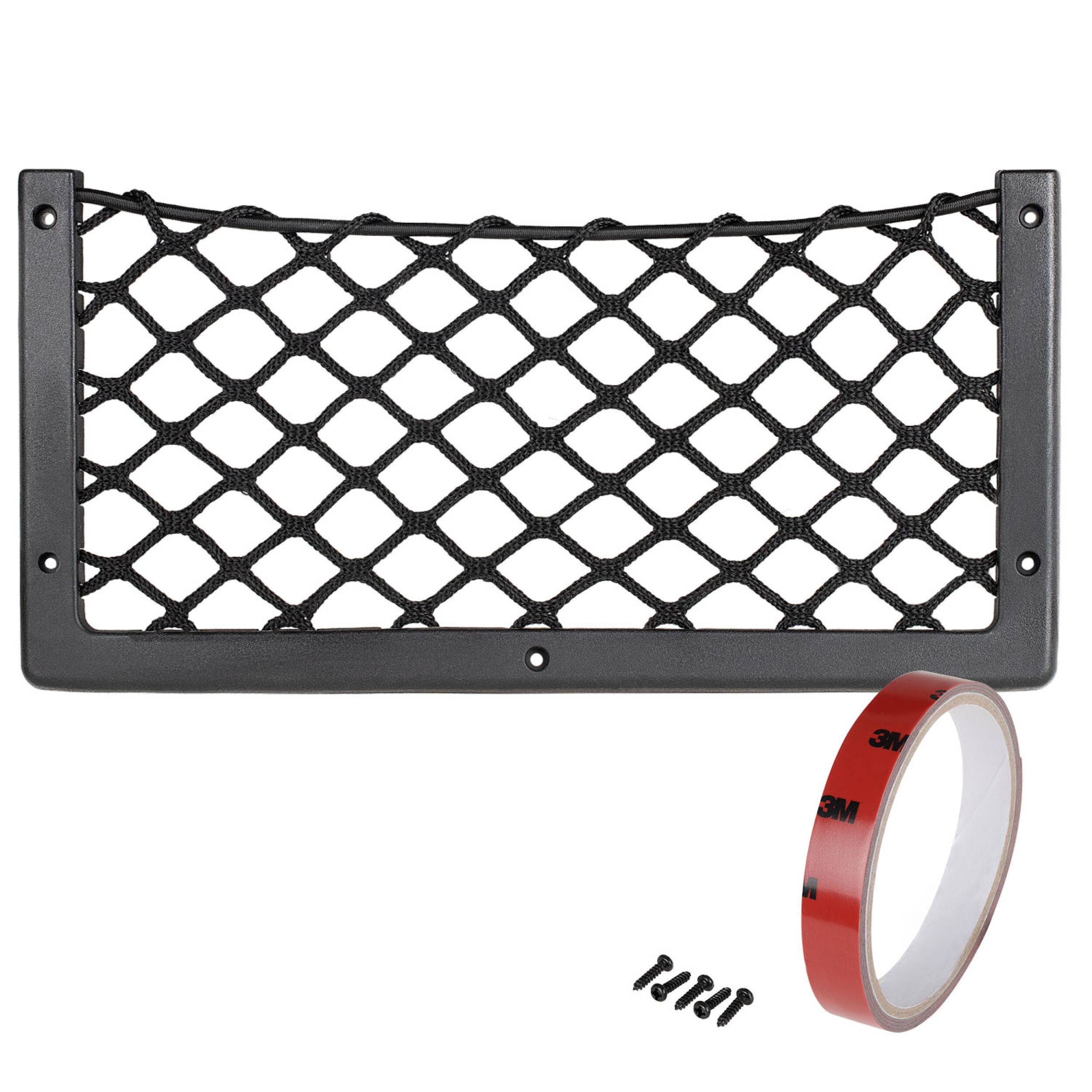 alca® Ablagenetz Innenraum Camping Travel 41,5 x 21 cm Universal schraubbar & klebbar