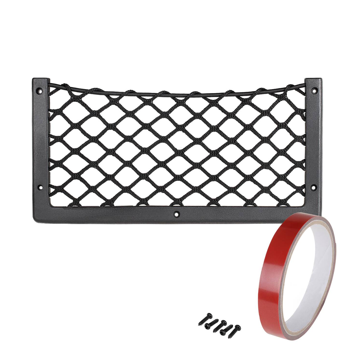 alca® Ablagenetz M für Camping und Auto Innenraum Universal 36,6 x 18 cm Extra stabiler Kunststoffrahmen, Reißfestes