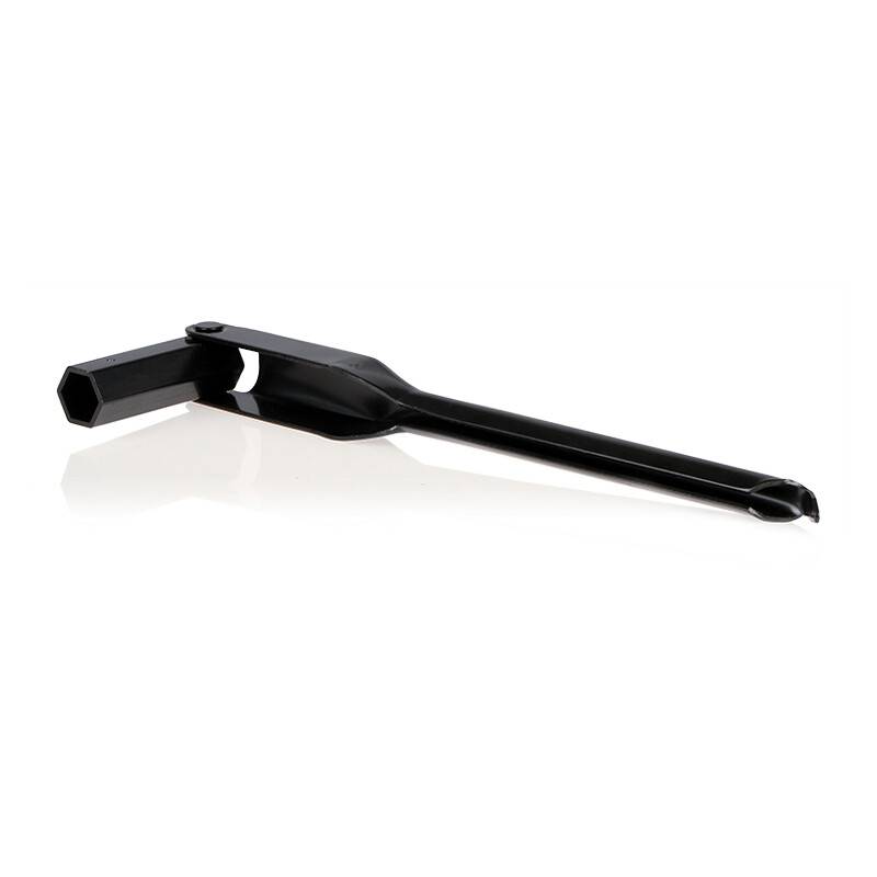 alca® Faltbarer Radmutterschlüssel 21 mm mit Radkappenabzieher Montierhebel Universal Radschlüssel für Reifenwechsel