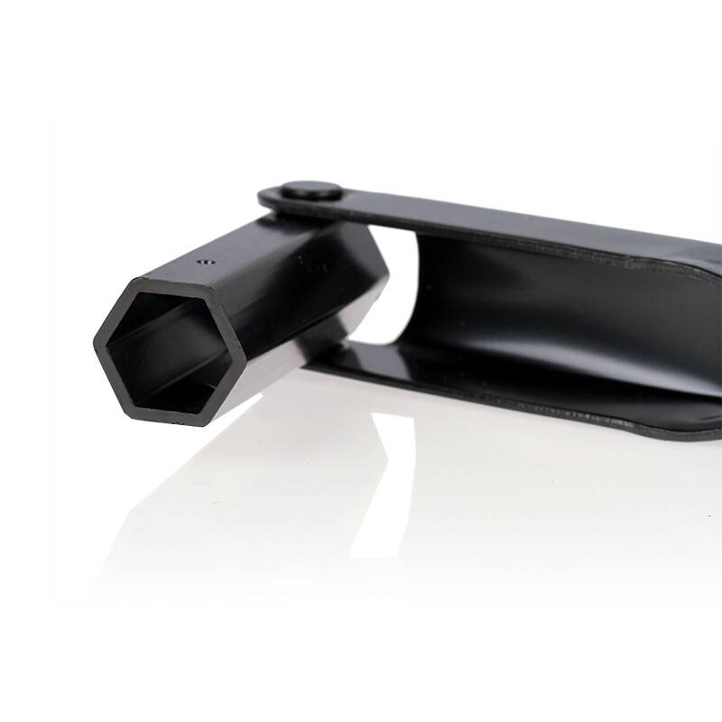 alca® Faltbarer Radmutterschlüssel 21 mm mit Radkappenabzieher Montierhebel Universal Radschlüssel für Reifenwechsel