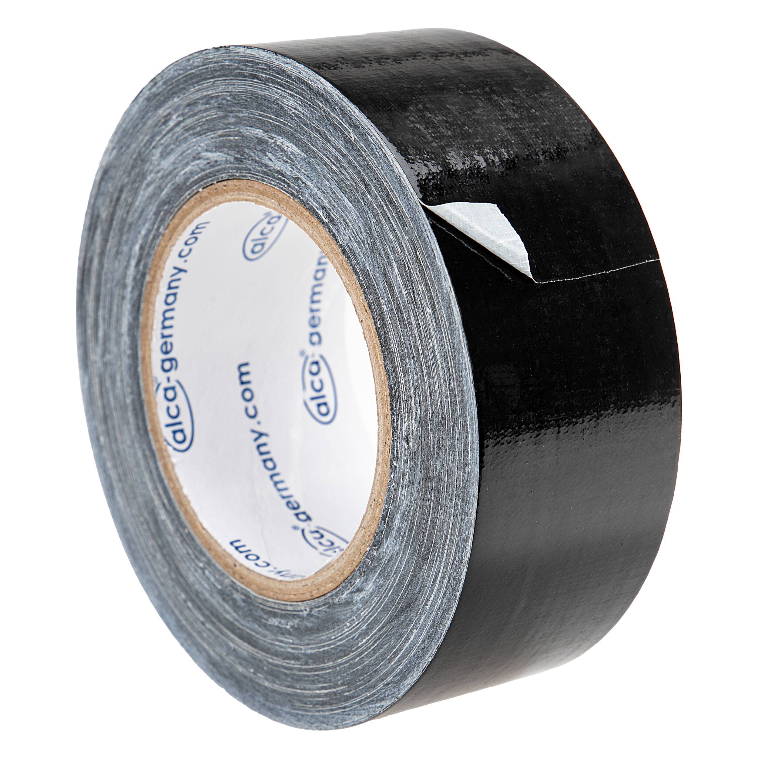 alca® Klebeband für Reparatur und Montage, schwarz Maße: 0,2mm x 50mm x 50m, starke Klebkraft,
