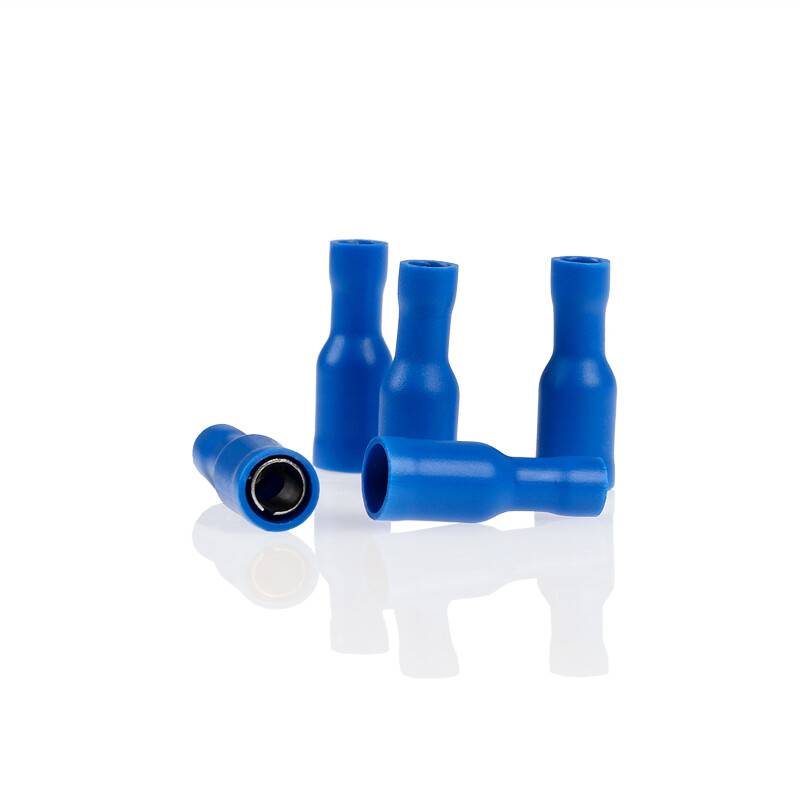 alca® Rundsteckhülsen 1,5-2,5 mm², 10 Stk. AWG 16-14, blau teilisolierte Rundstecker im Set, in