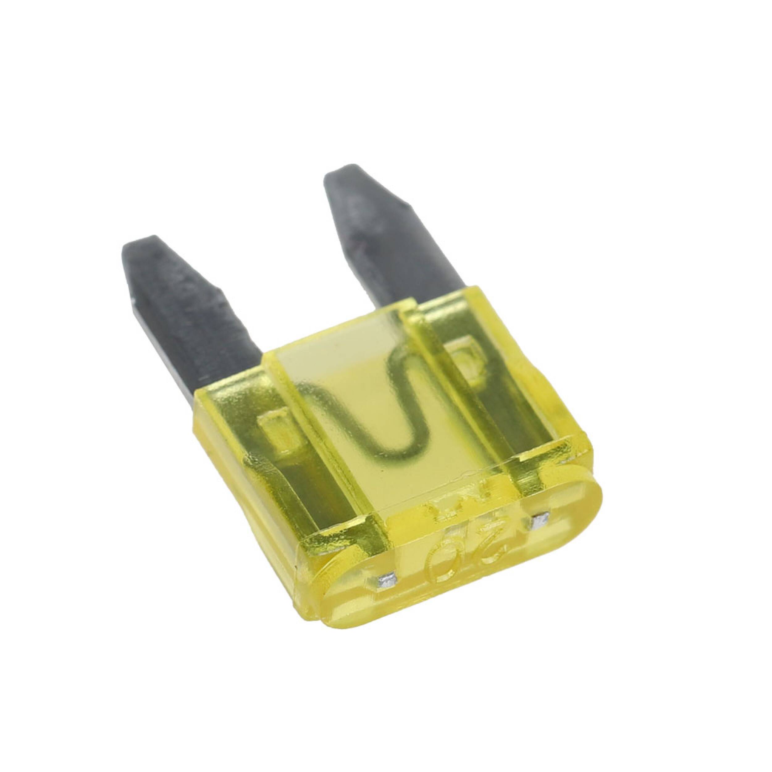 alca® Mini-Sicherungen 20A; 100 St. Economy Box 32 V gelb Mini Flachsicherung Stecksicherung für Fahrzeuge Auto Motorrad