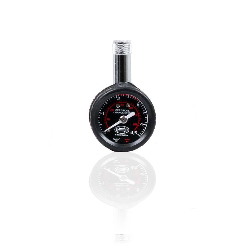 HEYNER® Reifendruckprüfer 4,5 bar, Manometer für Auto, Fahrrad & Motorrad
