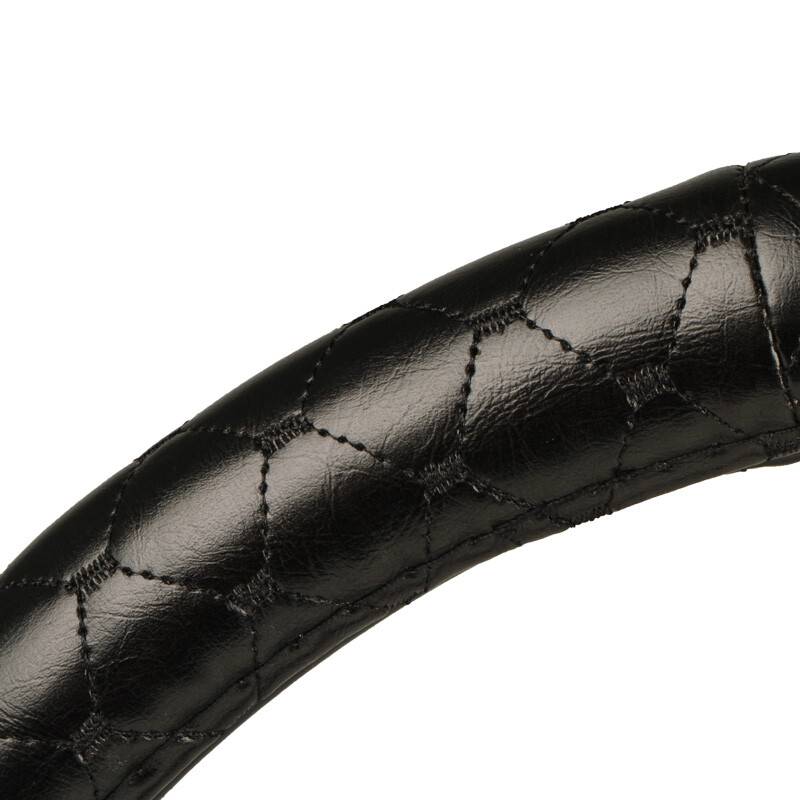 HEYNER® Lenkradhülle schwarz, 37-39cm Lenkreadschoner in Hexagon-Wabenstruktur,