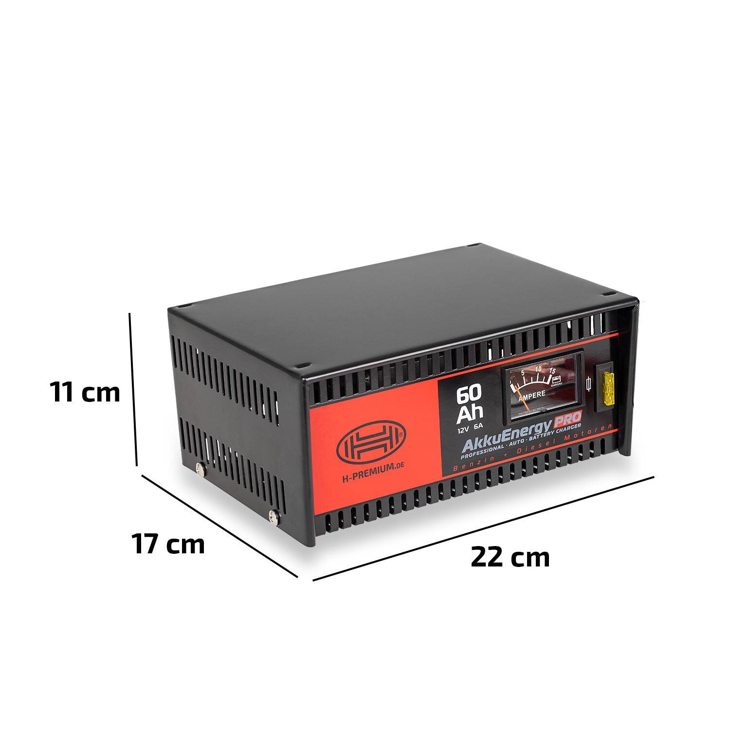 HEYNER® Batterieladegerät 12V 6A I Premium Ladegerät für AGM & Bleisäure
