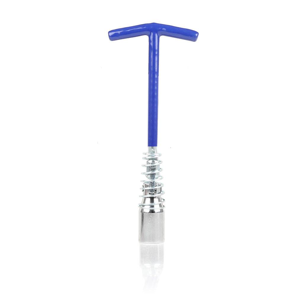 alca® Zündkerzenschlüssel 21 mm mit Feder + T-Griff Z-Gelenk Universal Zündkerzenentferner Zündkerzensteckschlüssel